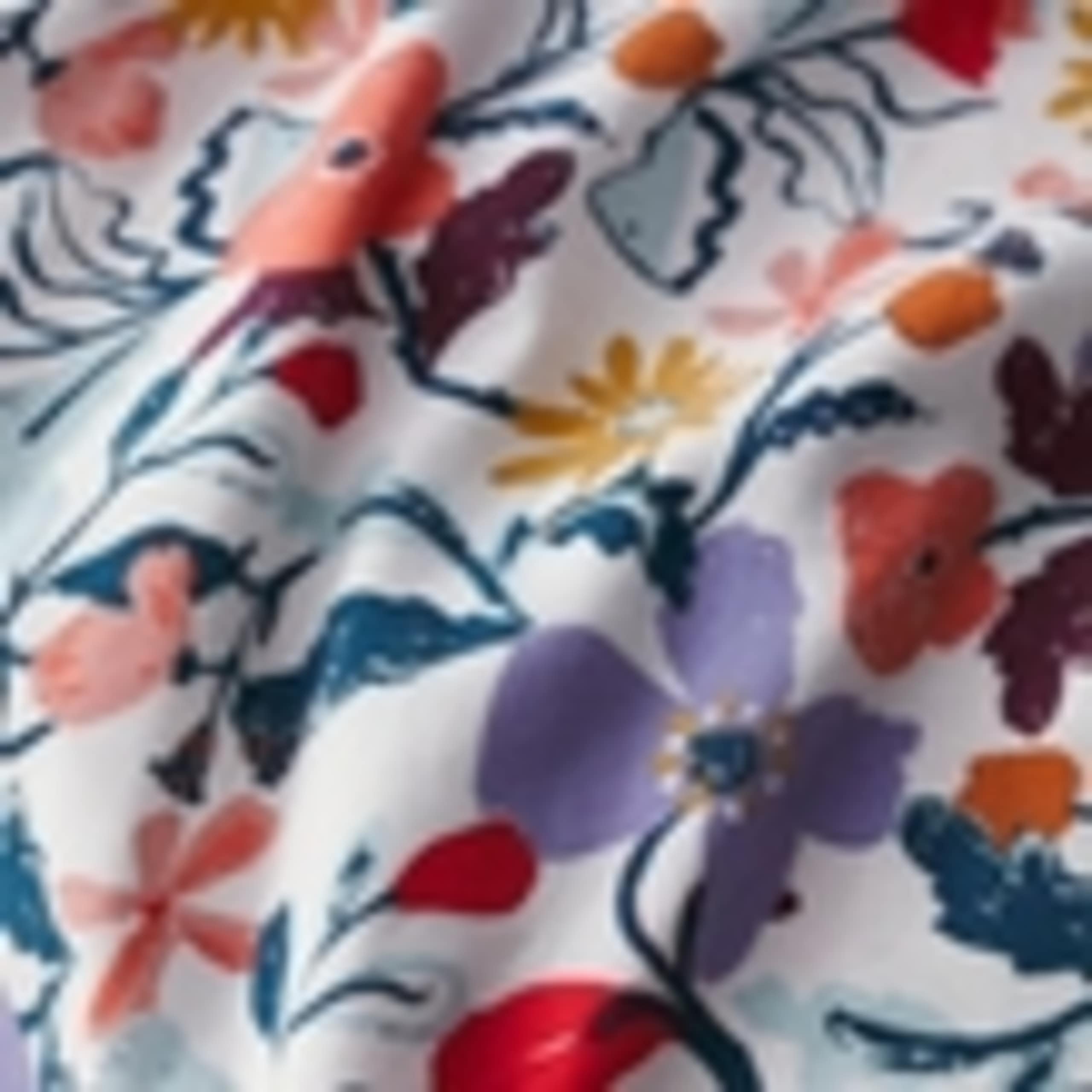 Cotton Rich Jersey Floral Midi Waisted Dress 5 of 5