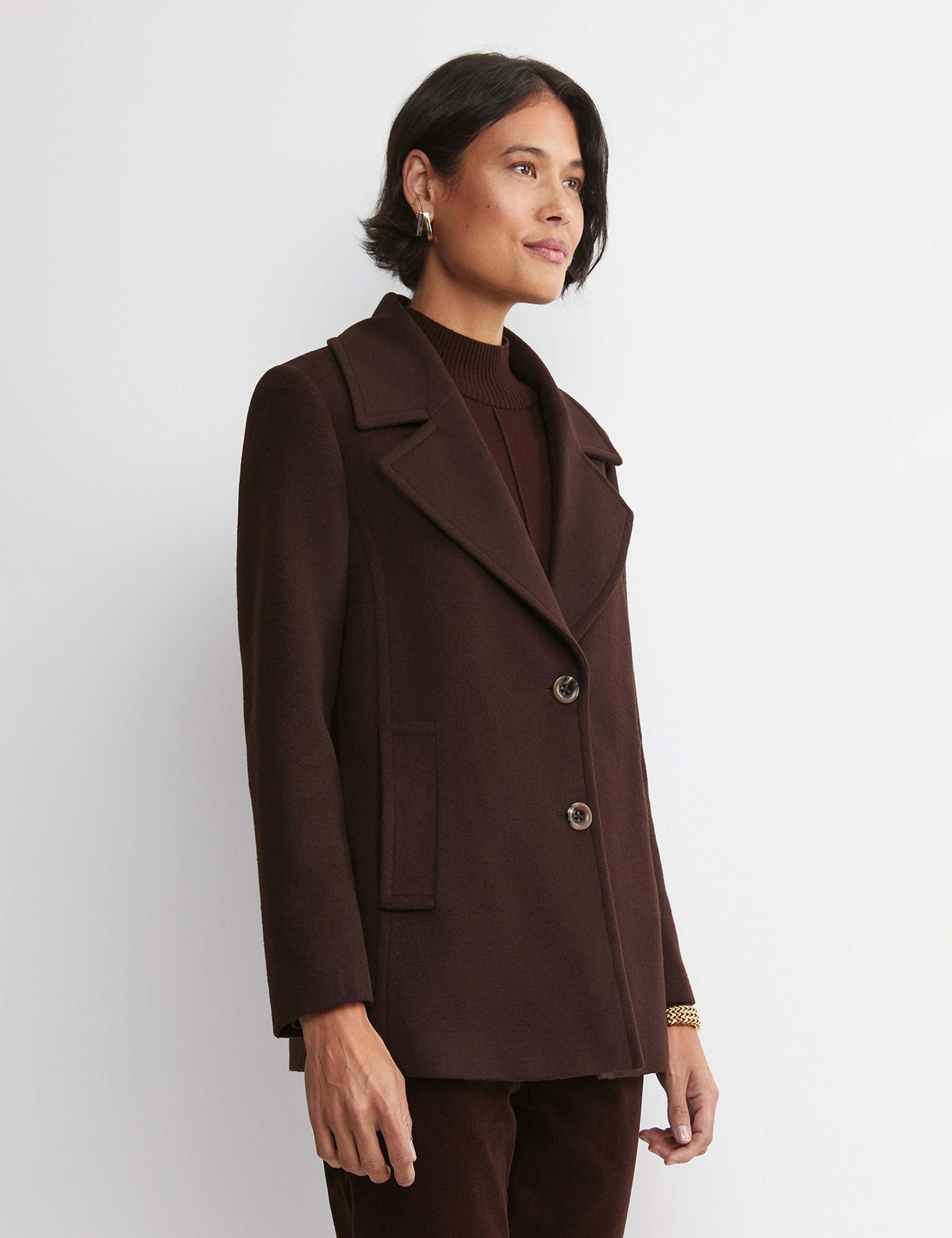 Wool Rich Collared Short Jacket 2 of 6
