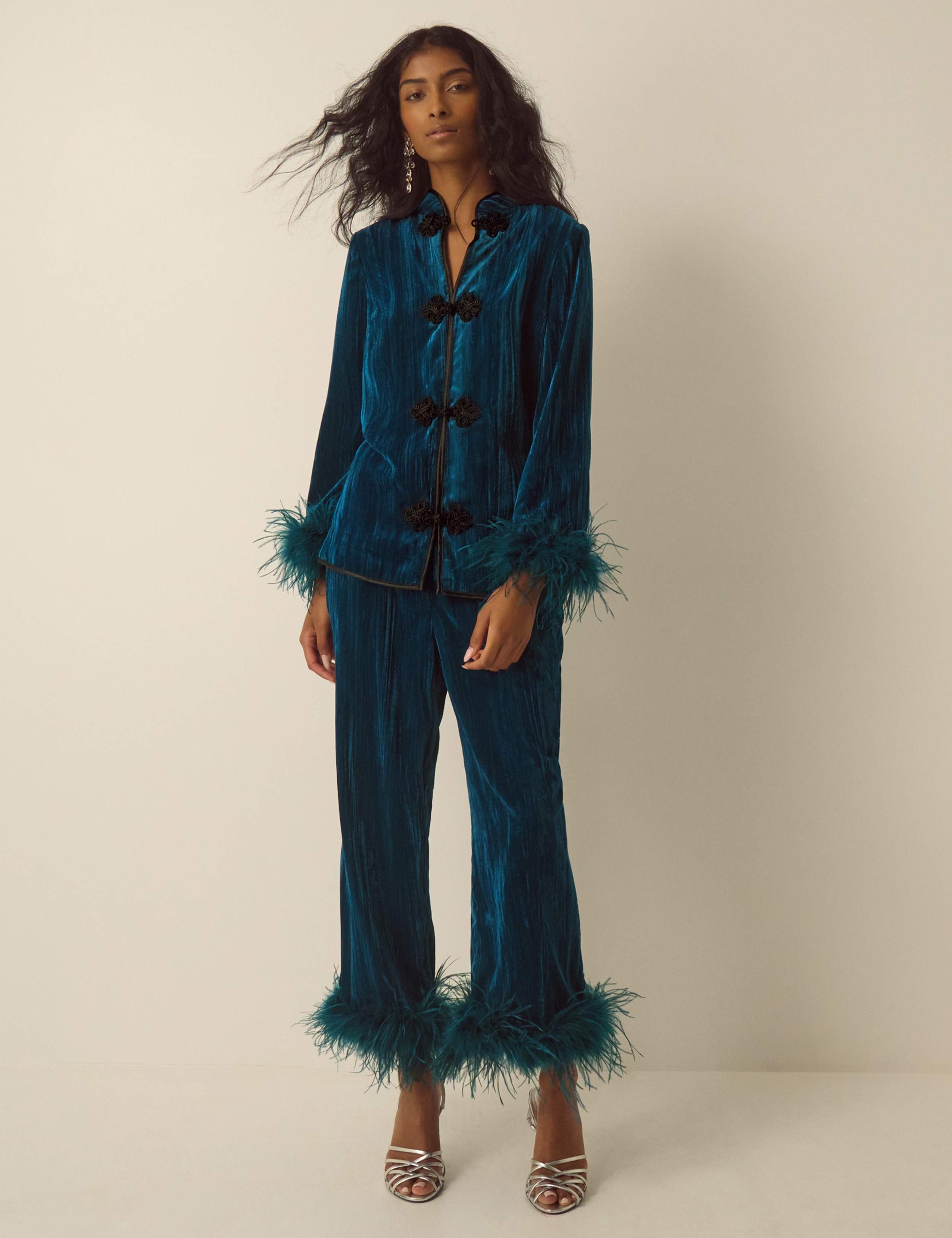 Velvet Cropped Trousers 2 of 5
