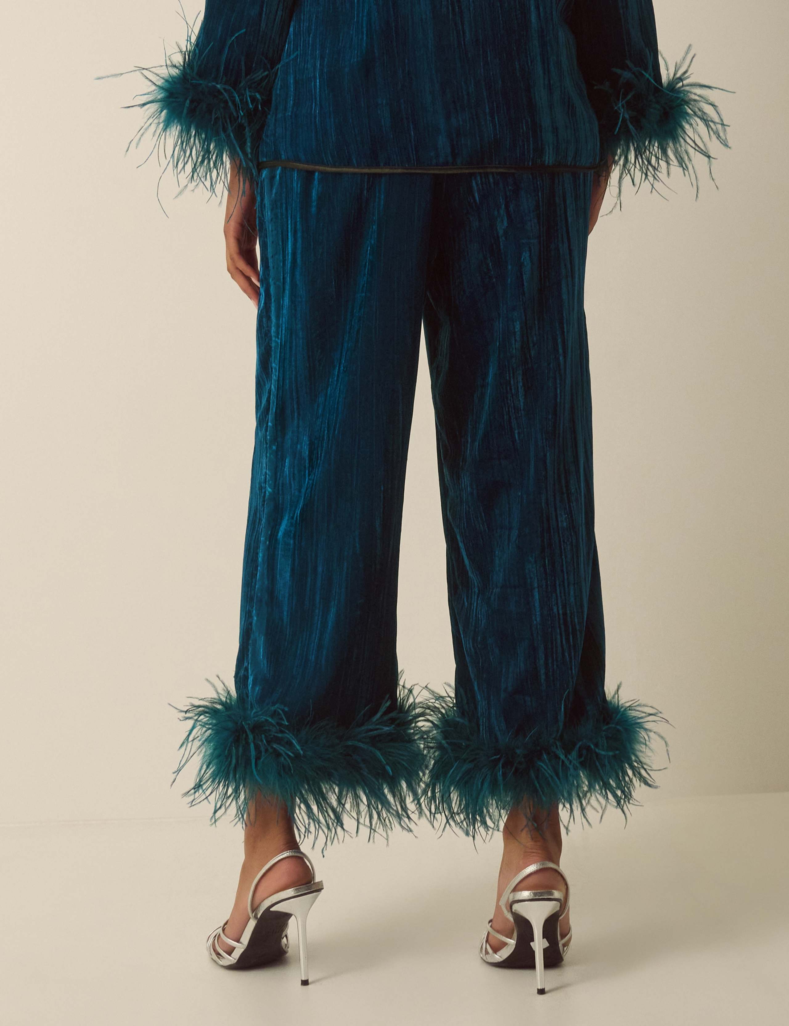 Velvet Cropped Trousers 4 of 5