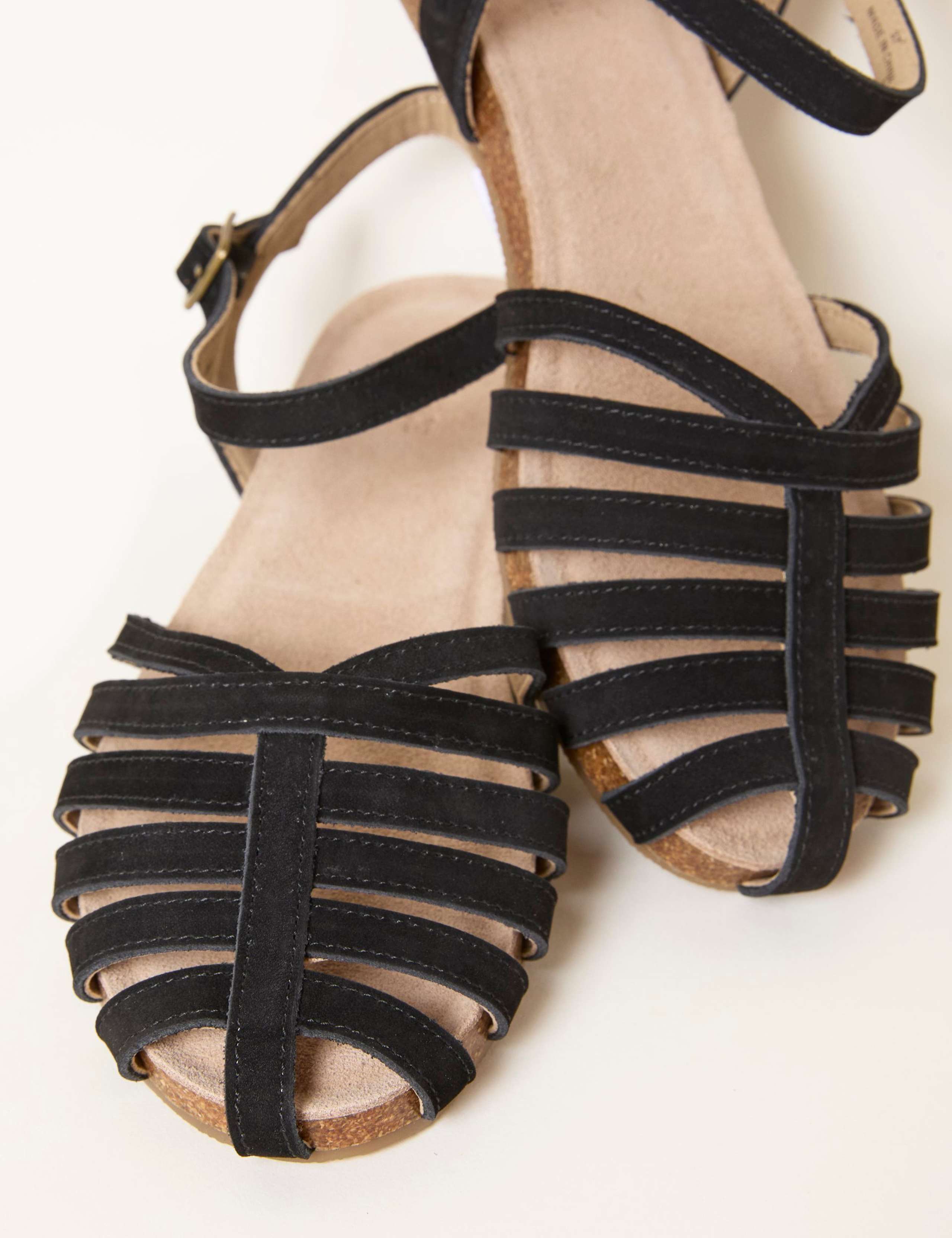 Leather Buckle Flat Gladiator Sandals 3 of 3