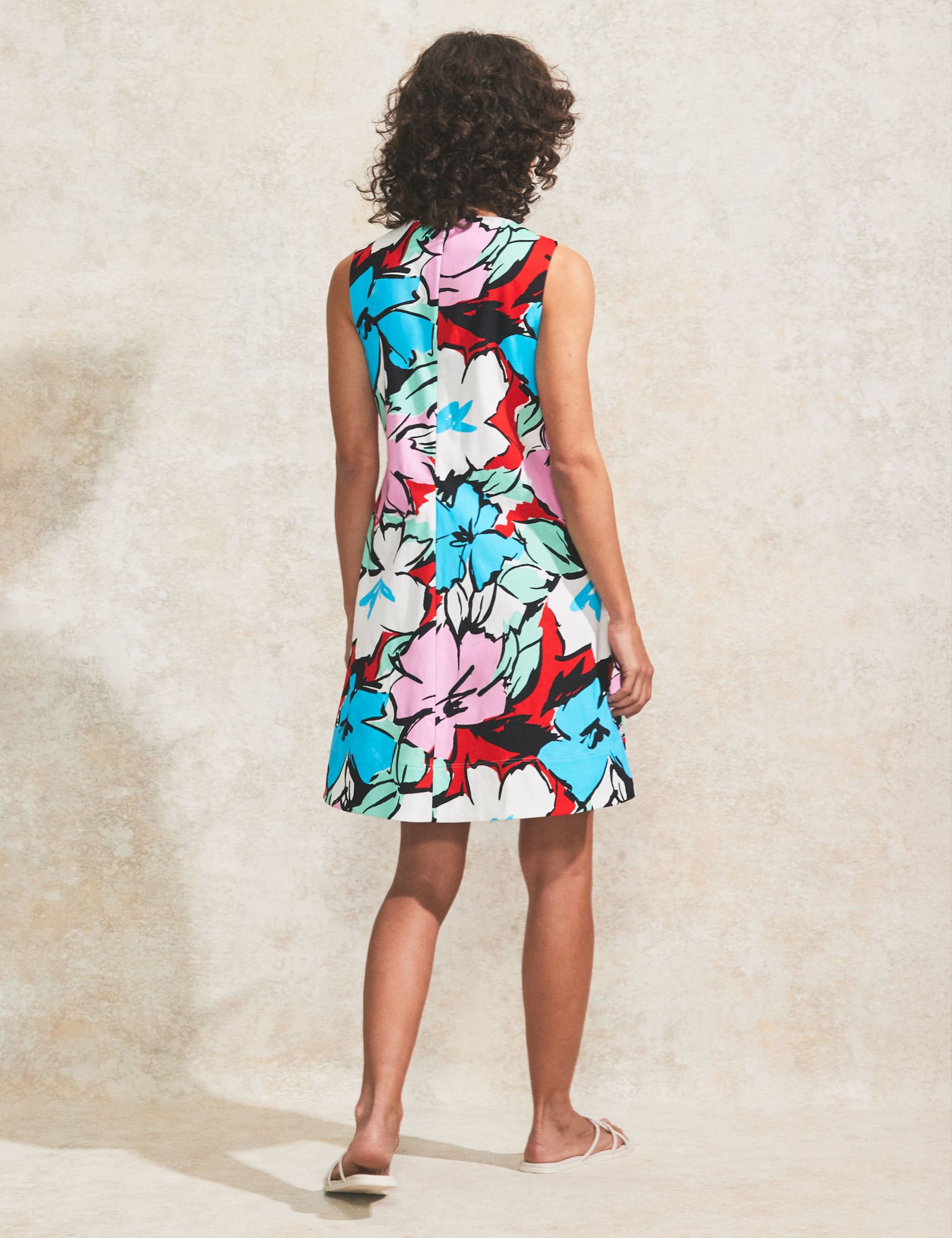 Cotton Rich Floral Mini Shift Dress 3 of 4