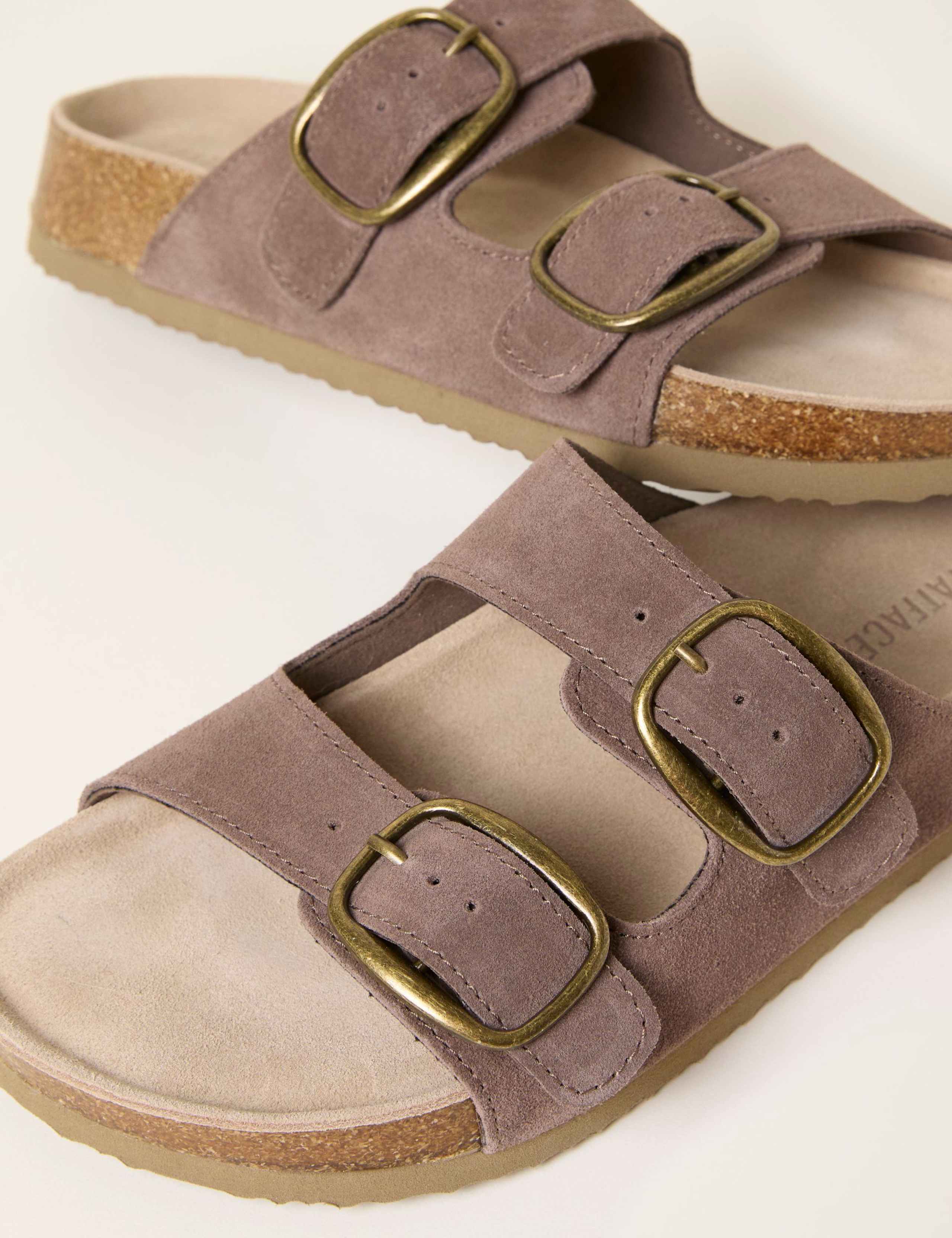 Leather Buckle Flat Sandals 3 of 3