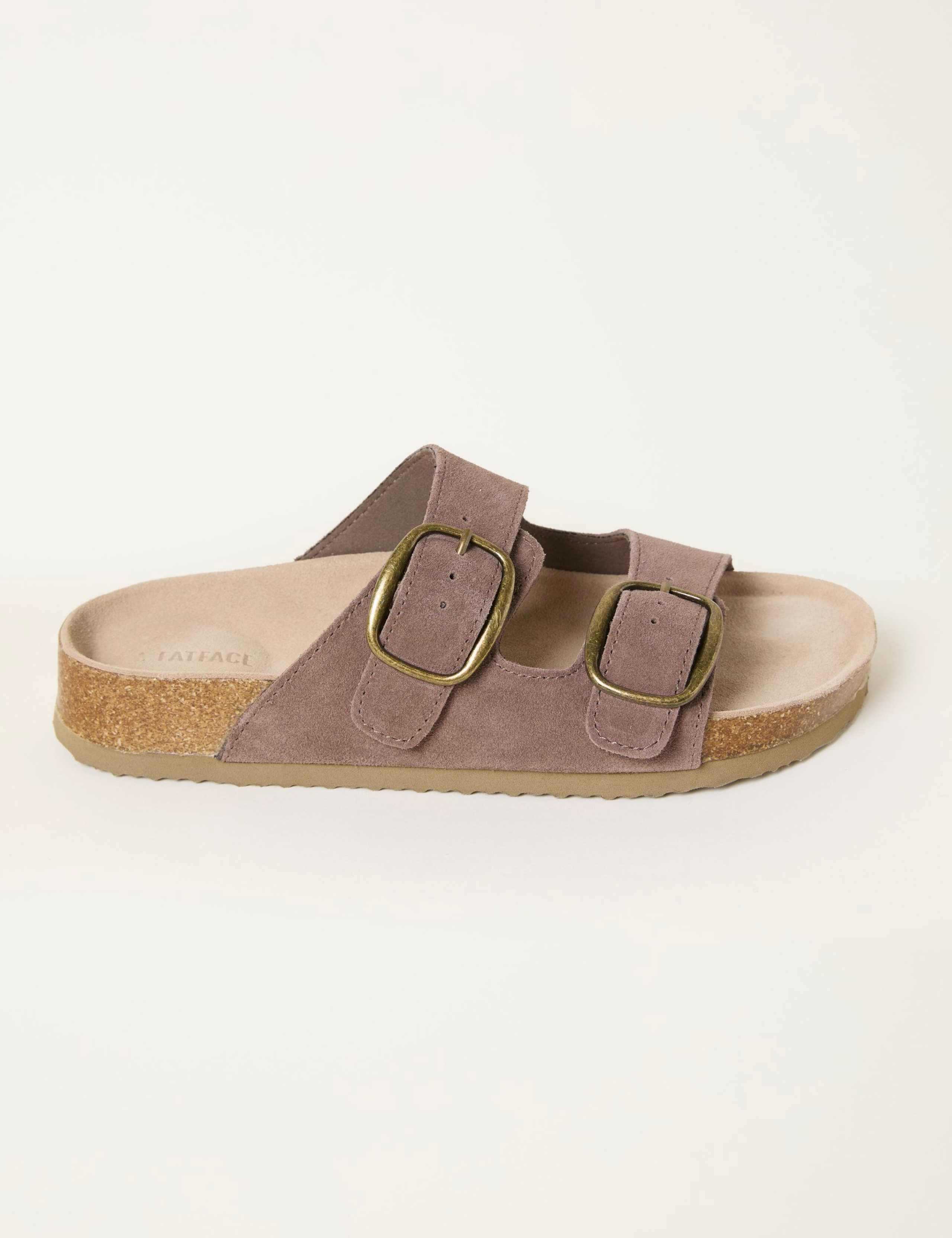 Leather Buckle Flat Sandals 2 of 3