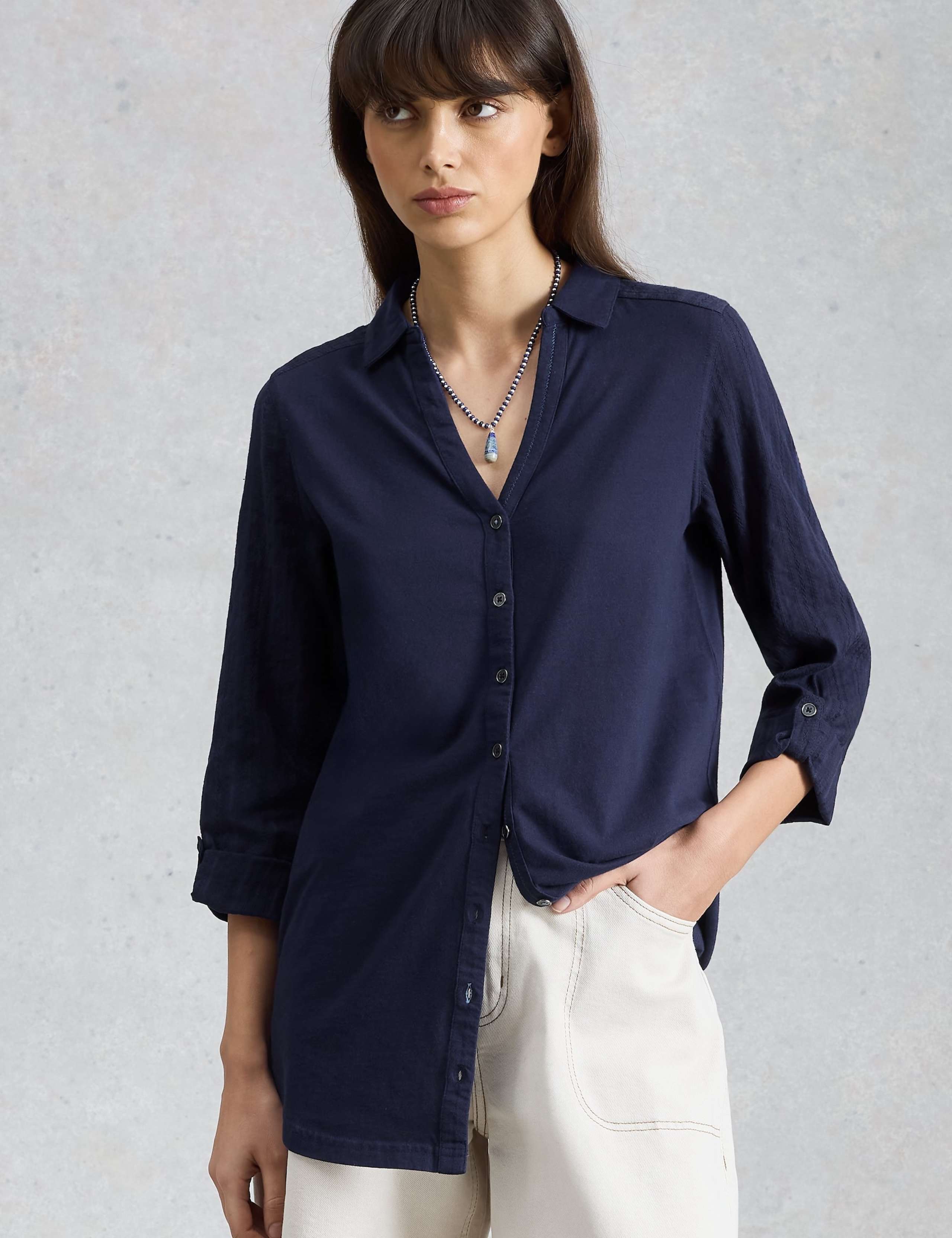Annie Pure Cotton Collared Shirt 5 of 6