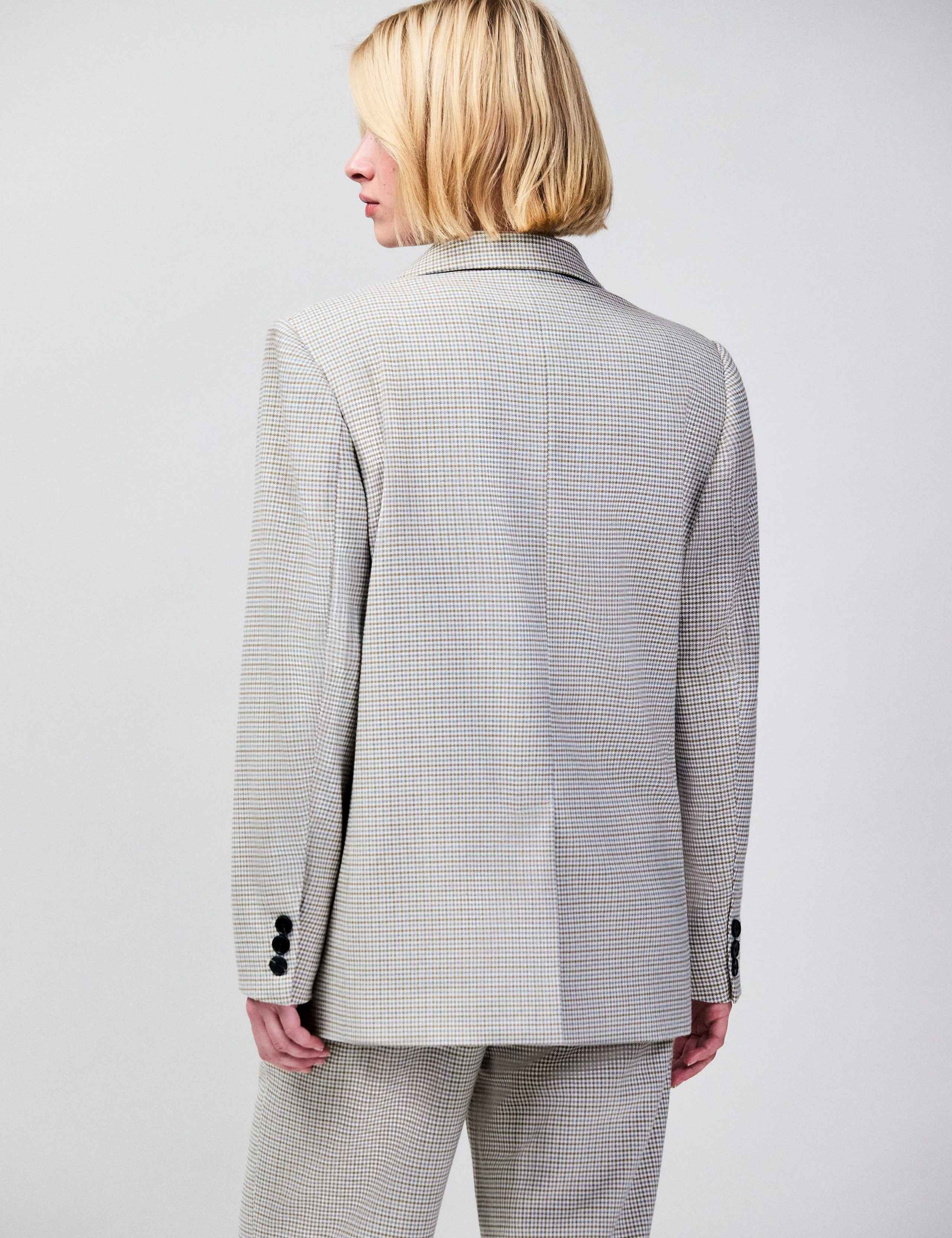 Oversized Dogtooth Single Breasted Blazer 5 of 7