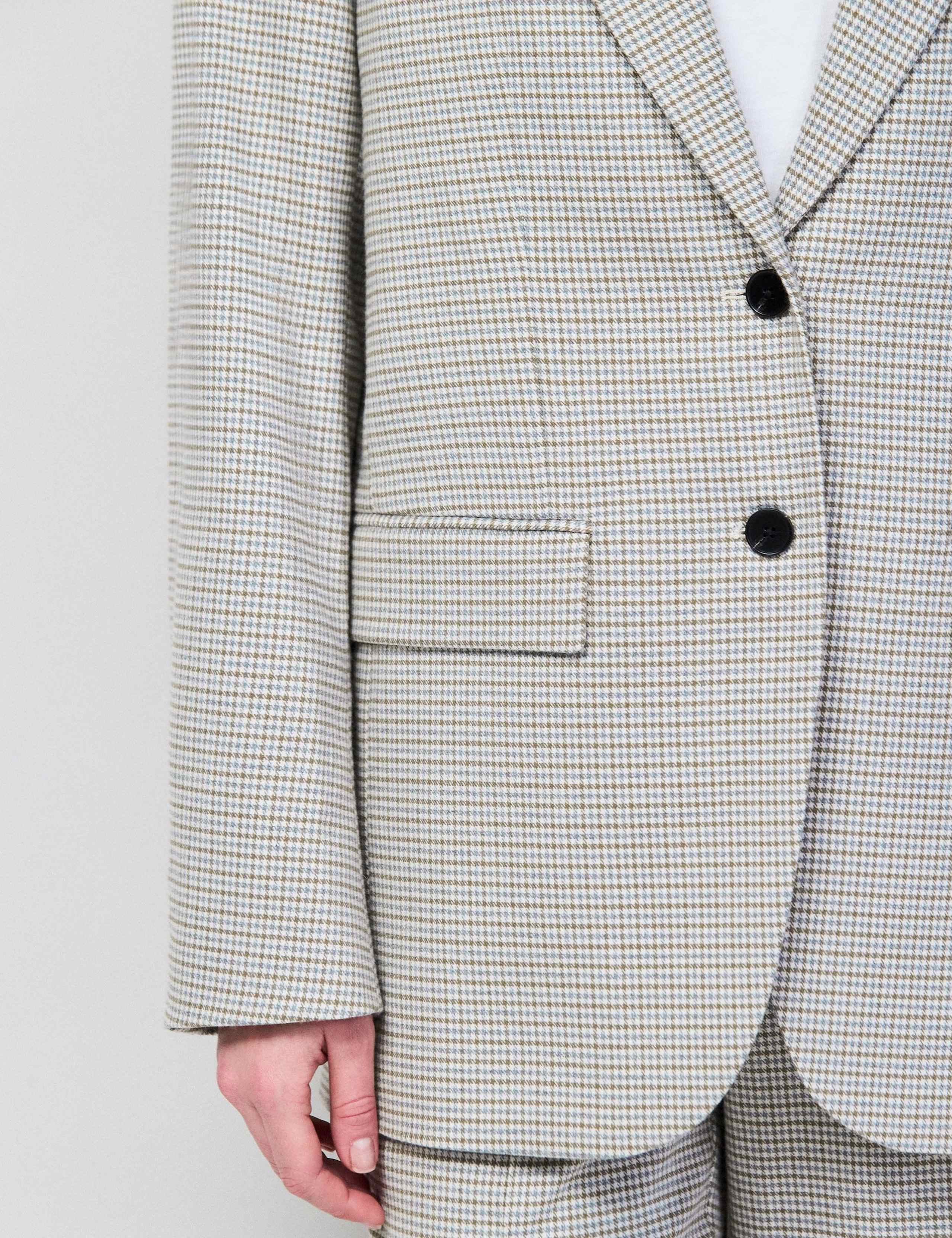 Oversized Dogtooth Single Breasted Blazer 6 of 7