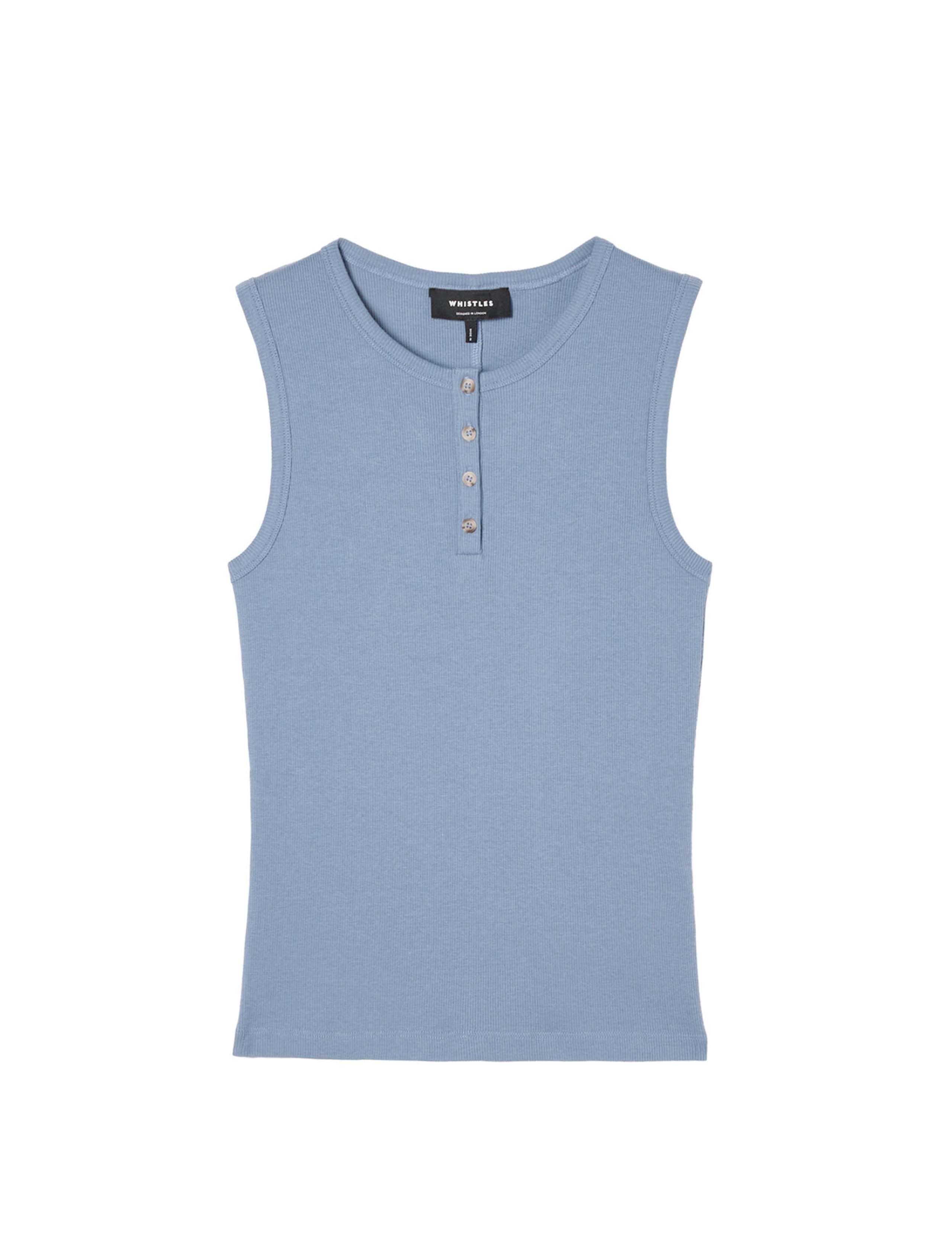 Henley Button Front Tank 2 of 7