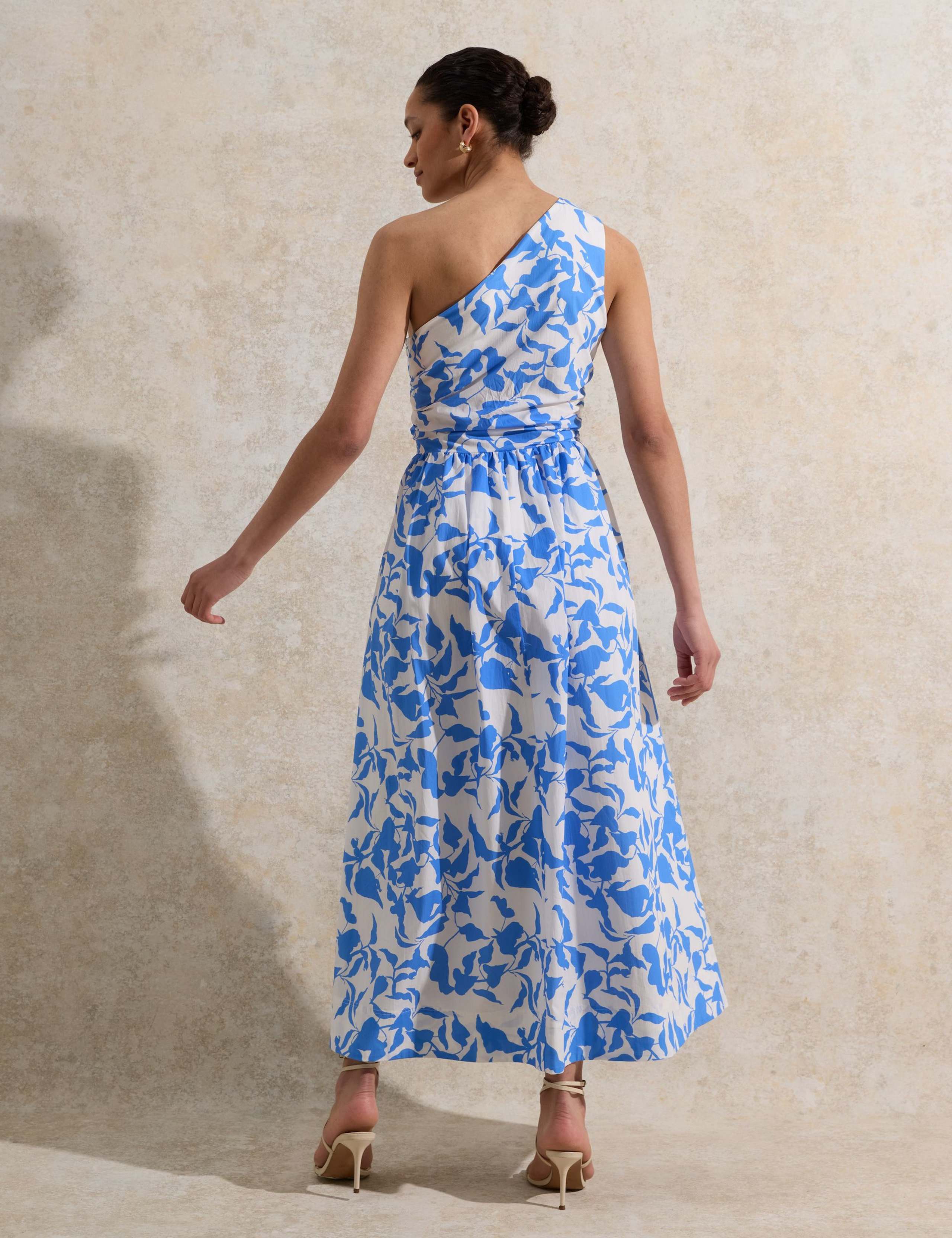 Pure Cotton Printed On Shoulder Midaxi Dress 5 of 6
