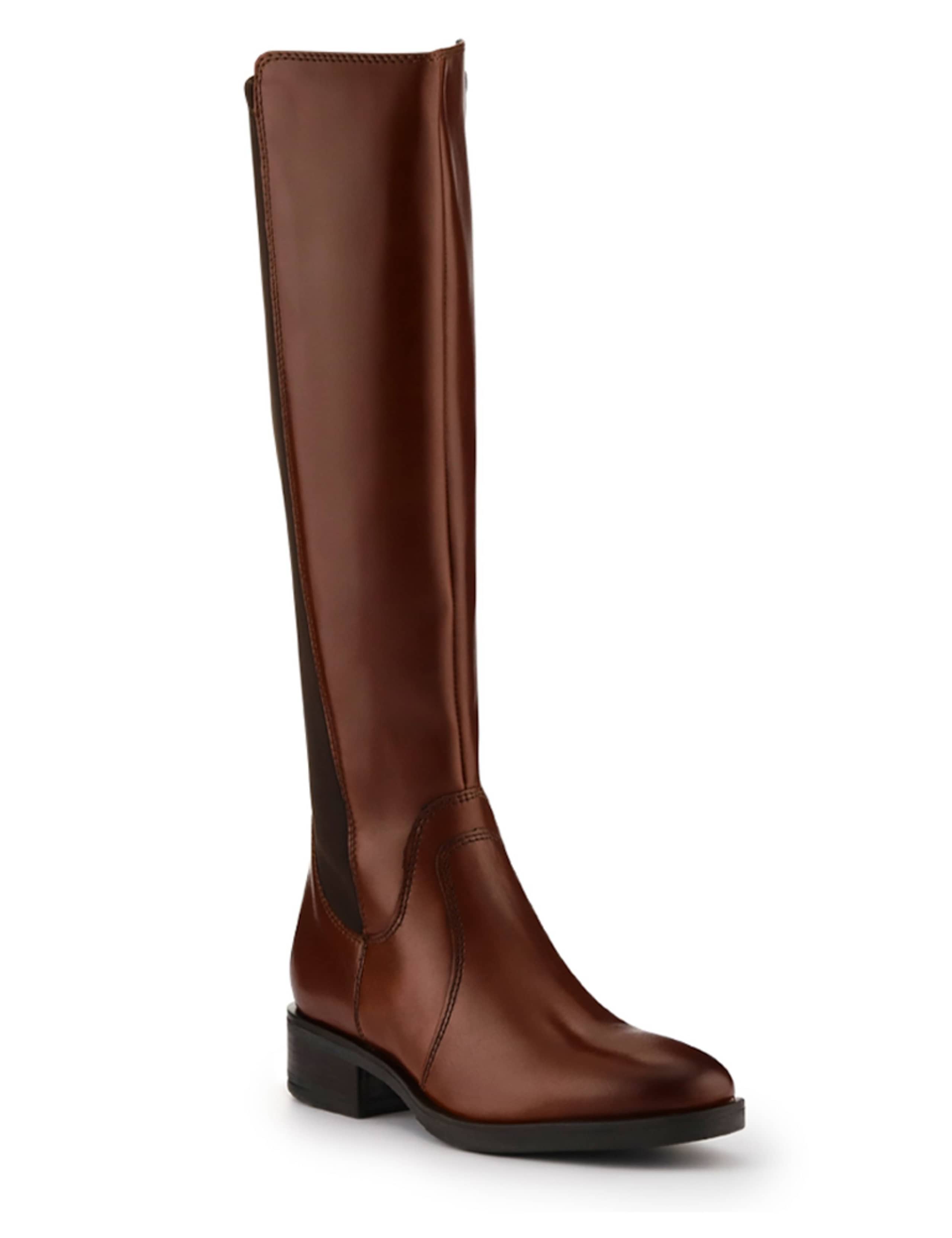 Leather Block Heel Knee High Boots 3 of 6