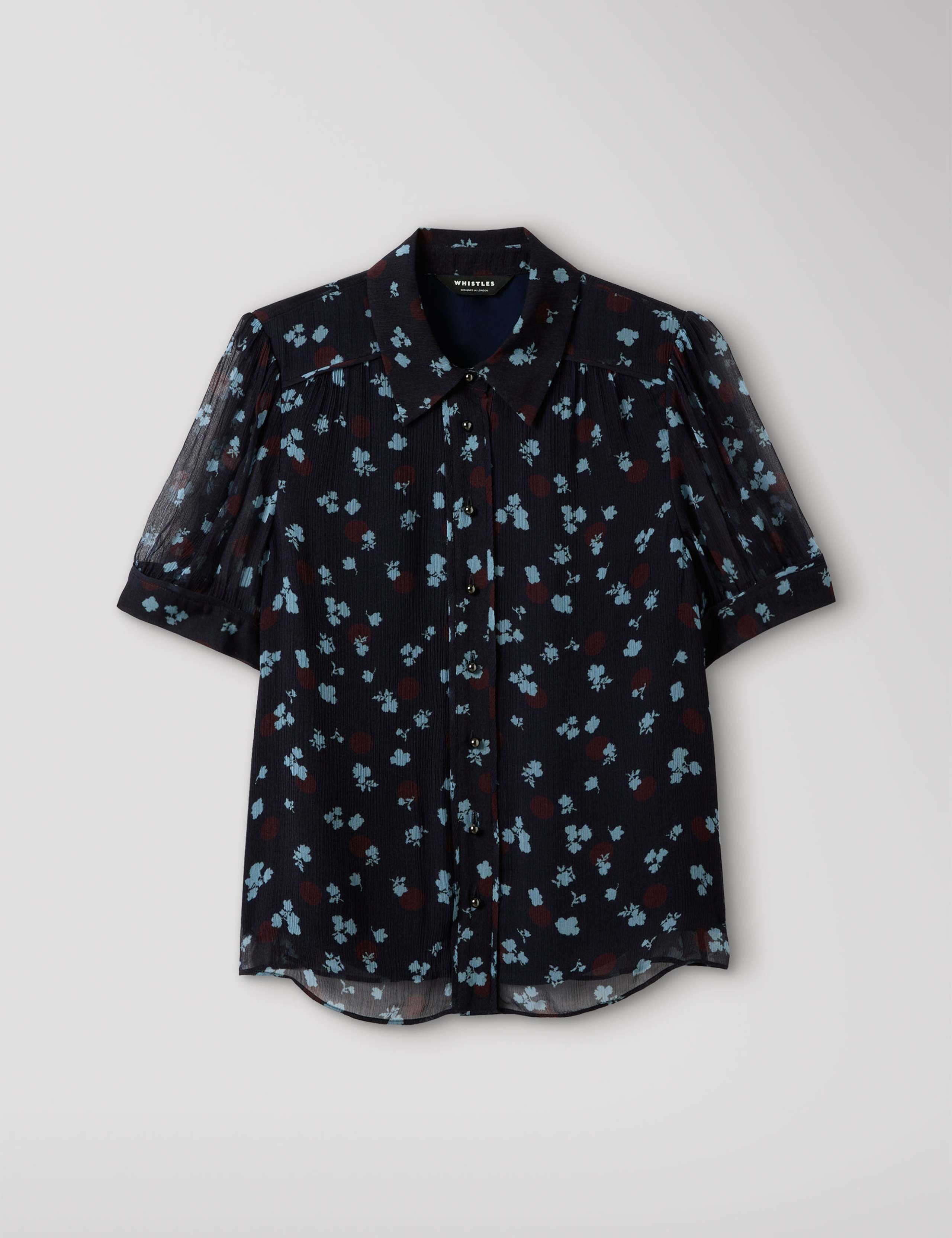 Crepe Floral Button Through Shirt 2 of 5