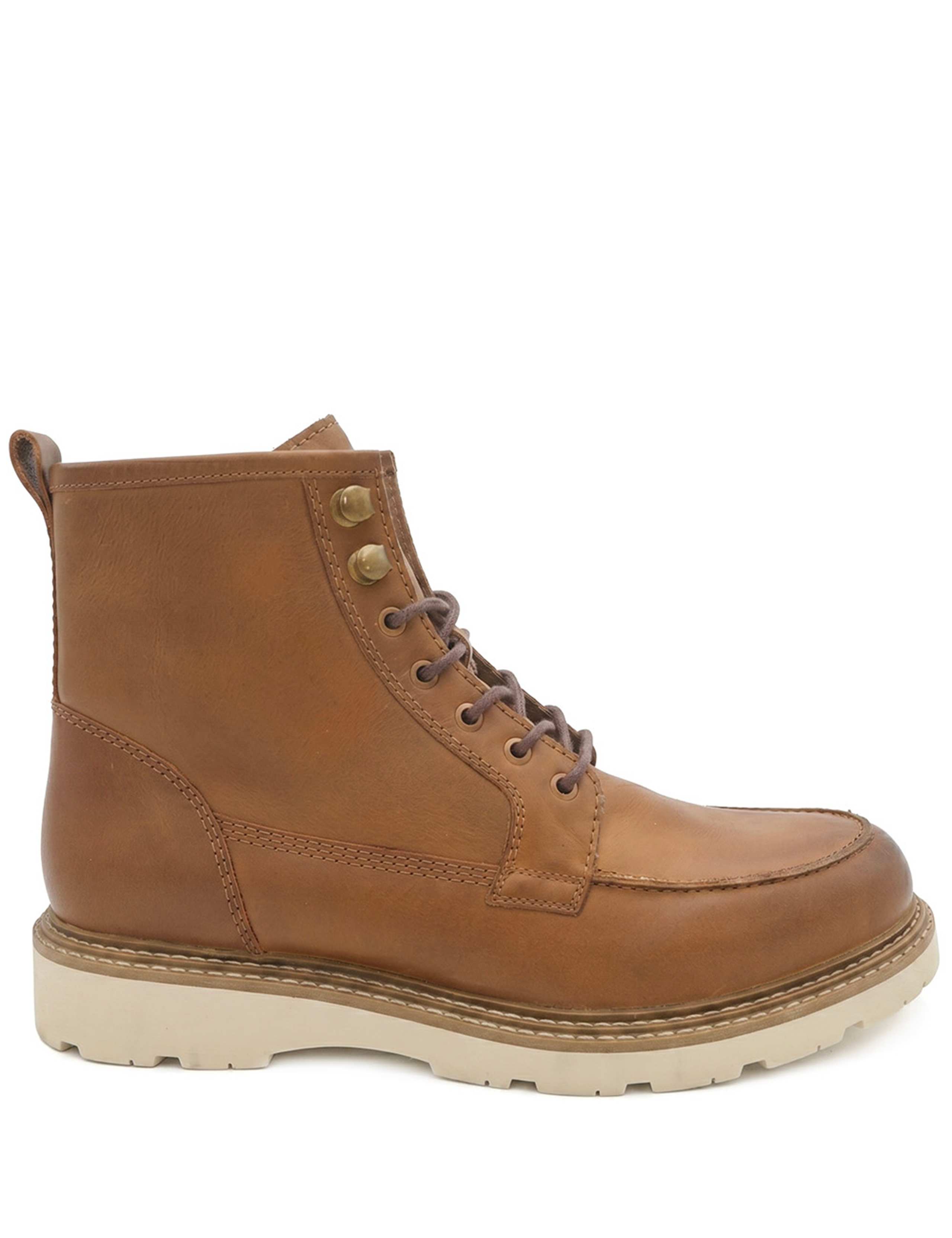 Leather Chunky Casual Boots 2 of 6