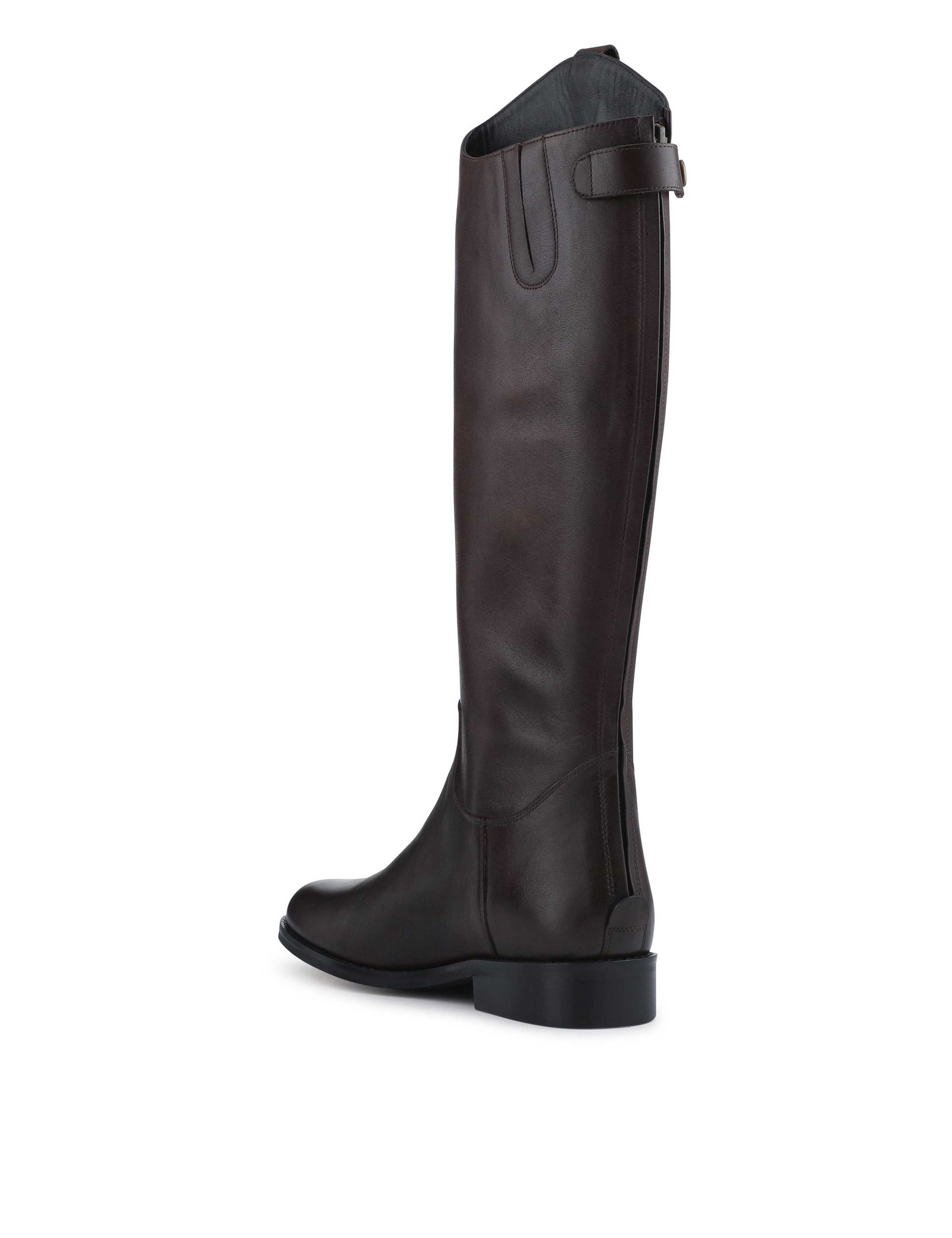 Leather Block Heel Knee High Boots 4 of 6