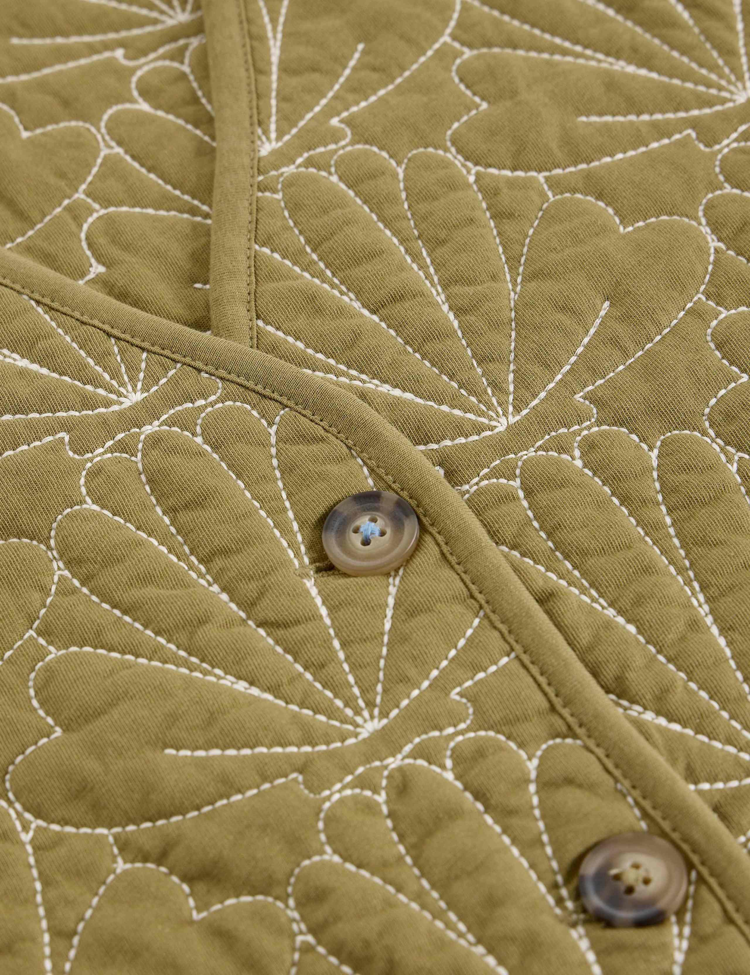 Pure Cotton Embroidered Gilet 6 of 6