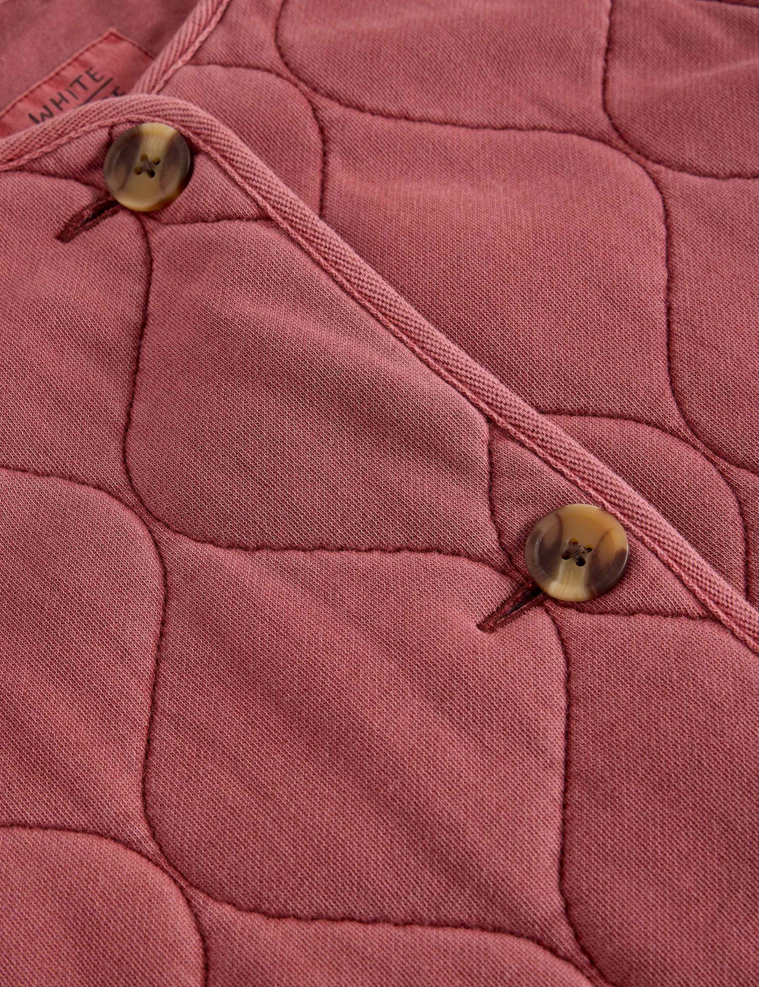 Pure Cotton Jersey Quilted Collarless Jacket 6 of 6