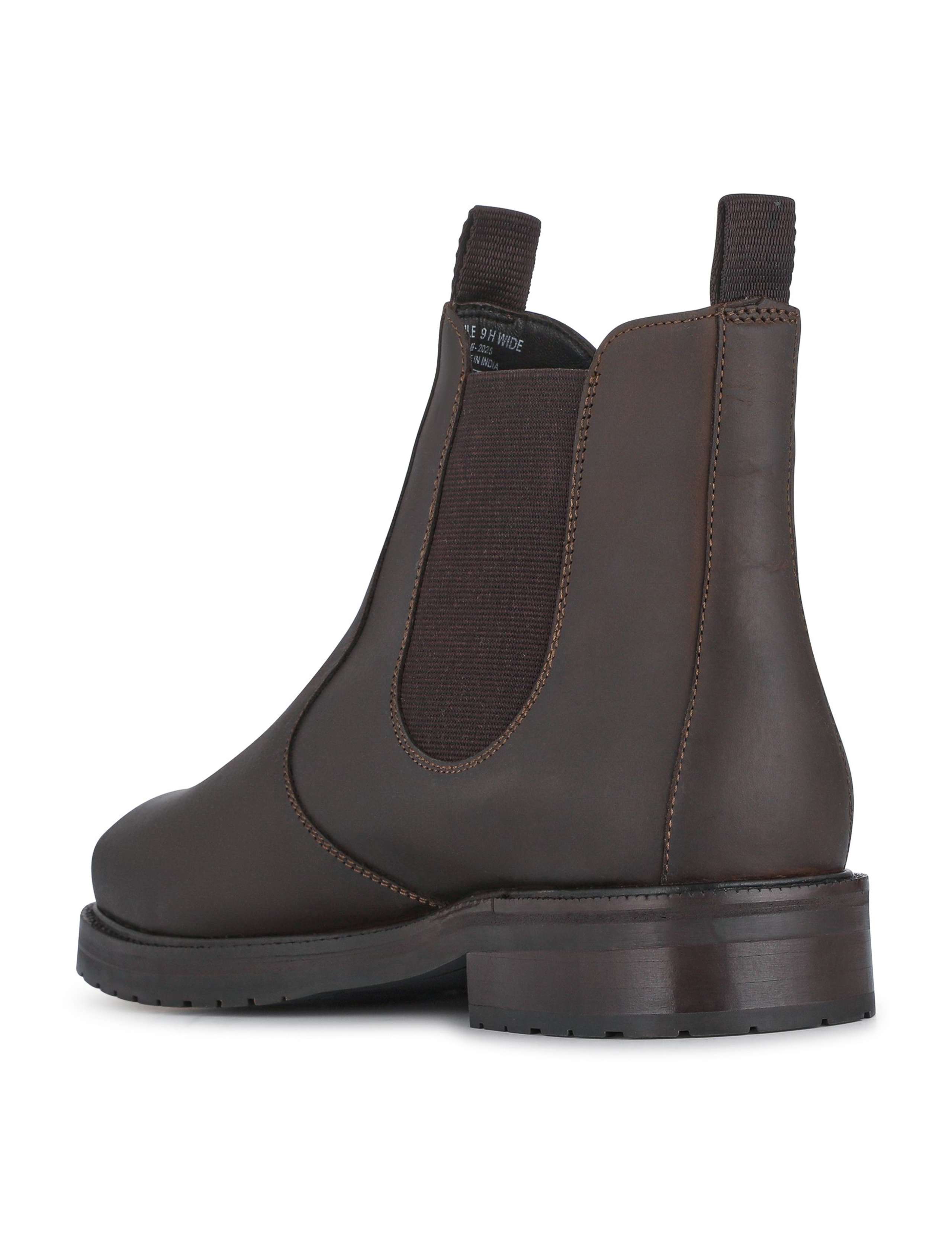 Wide Fit Slip-on Leather Boots 5 of 6