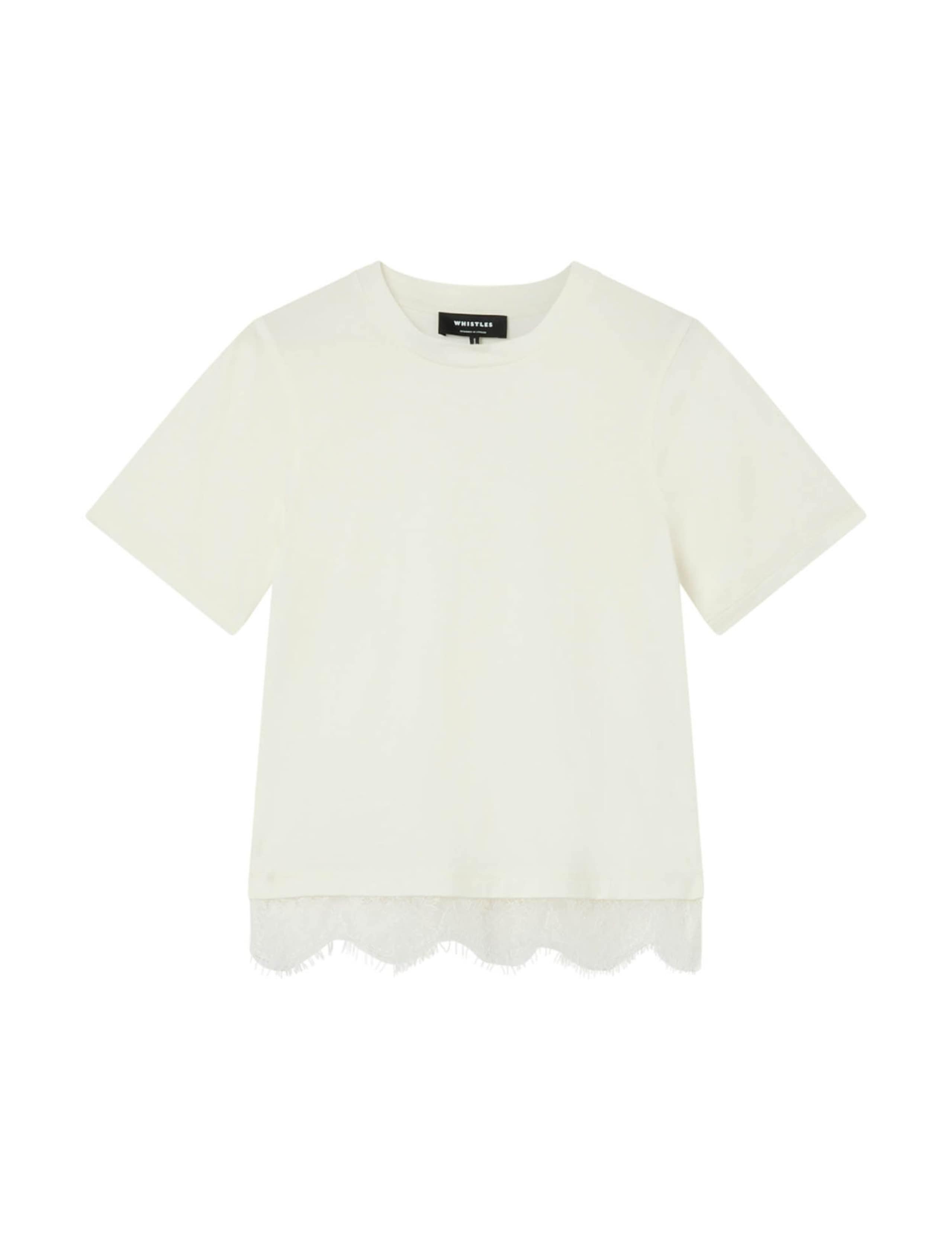 Pure Cotton Lace Detail T-Shirt 2 of 5