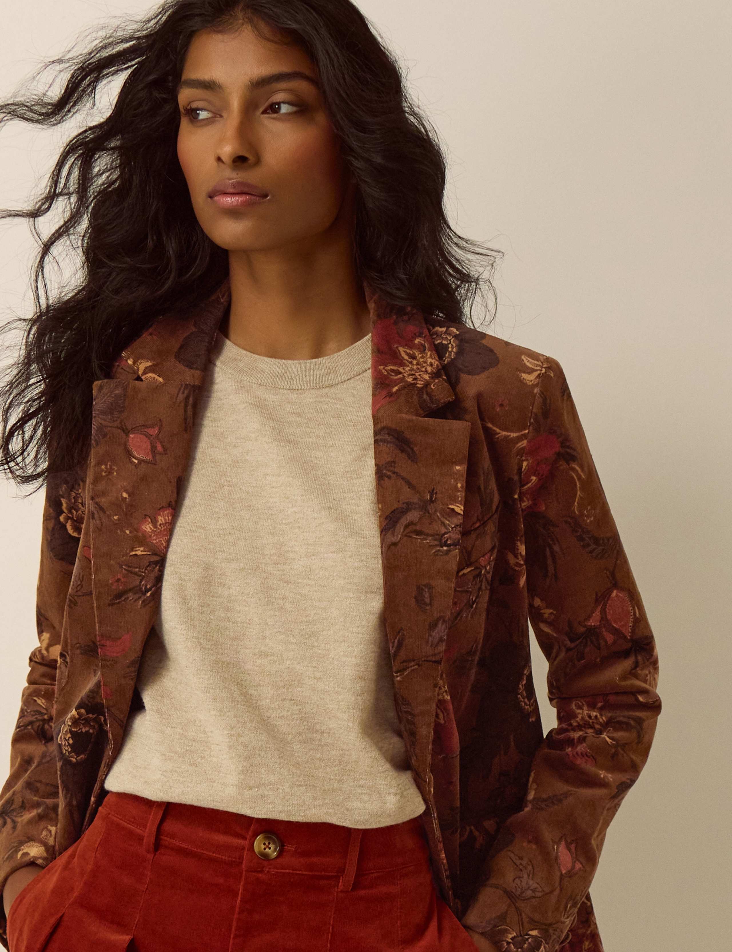 Cotton Rich Printed Lightweight Jacket 4 of 5