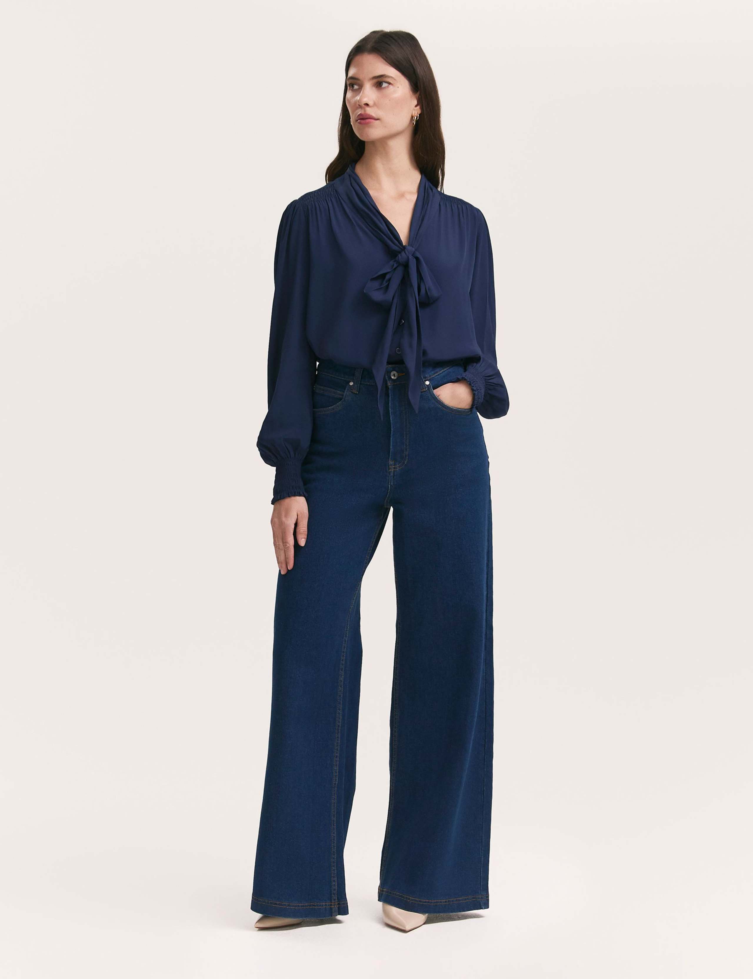 Georgette Tie Neck Blouse 2 of 4