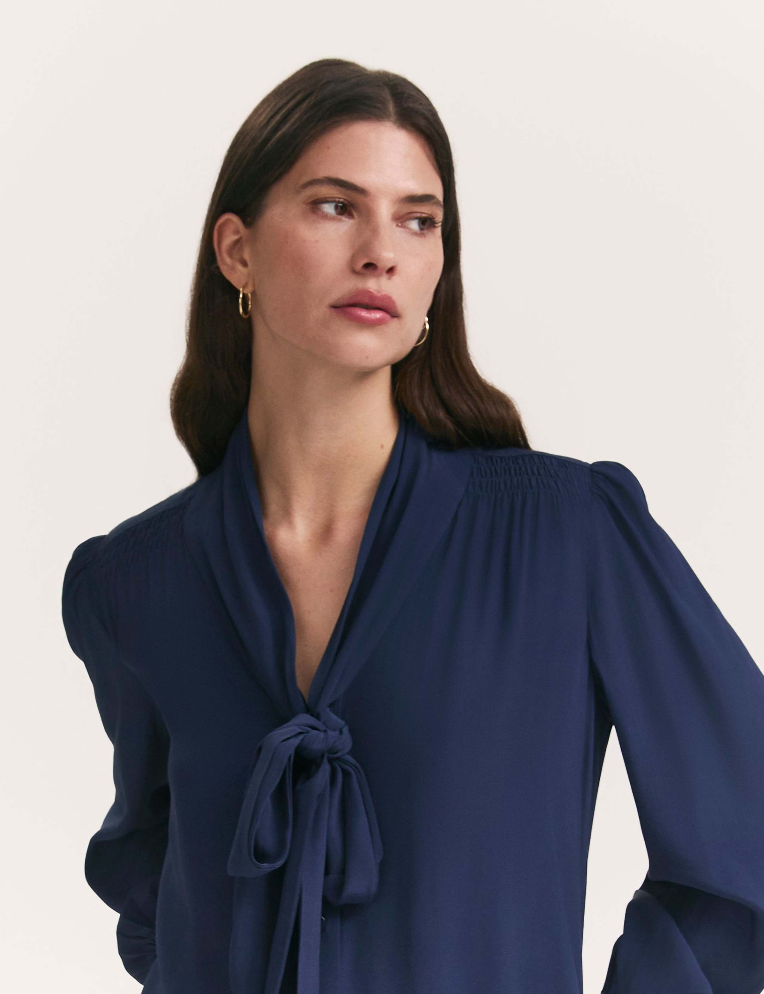 Georgette Tie Neck Blouse 4 of 4