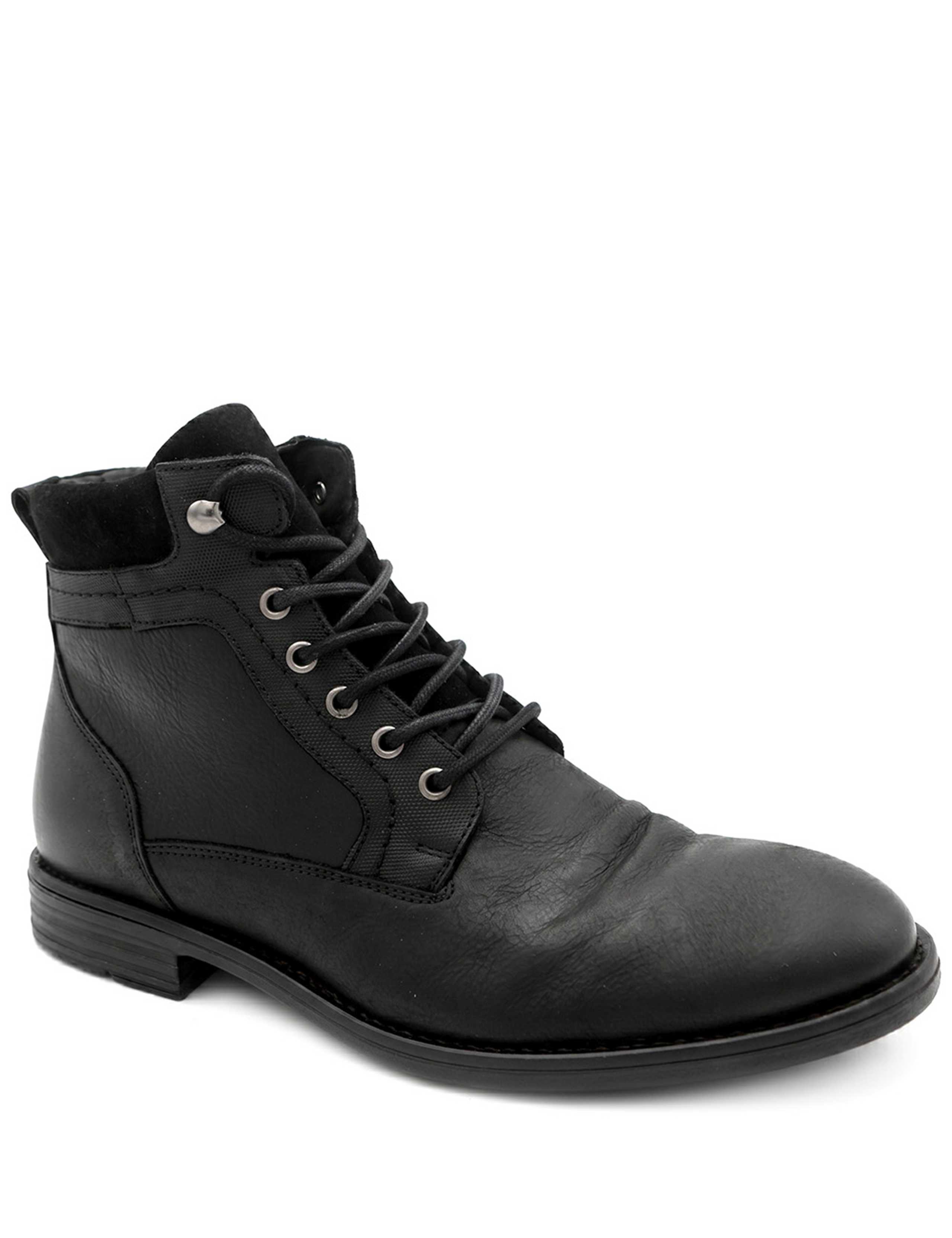 Leather Lace Up Casual Boots 3 of 6