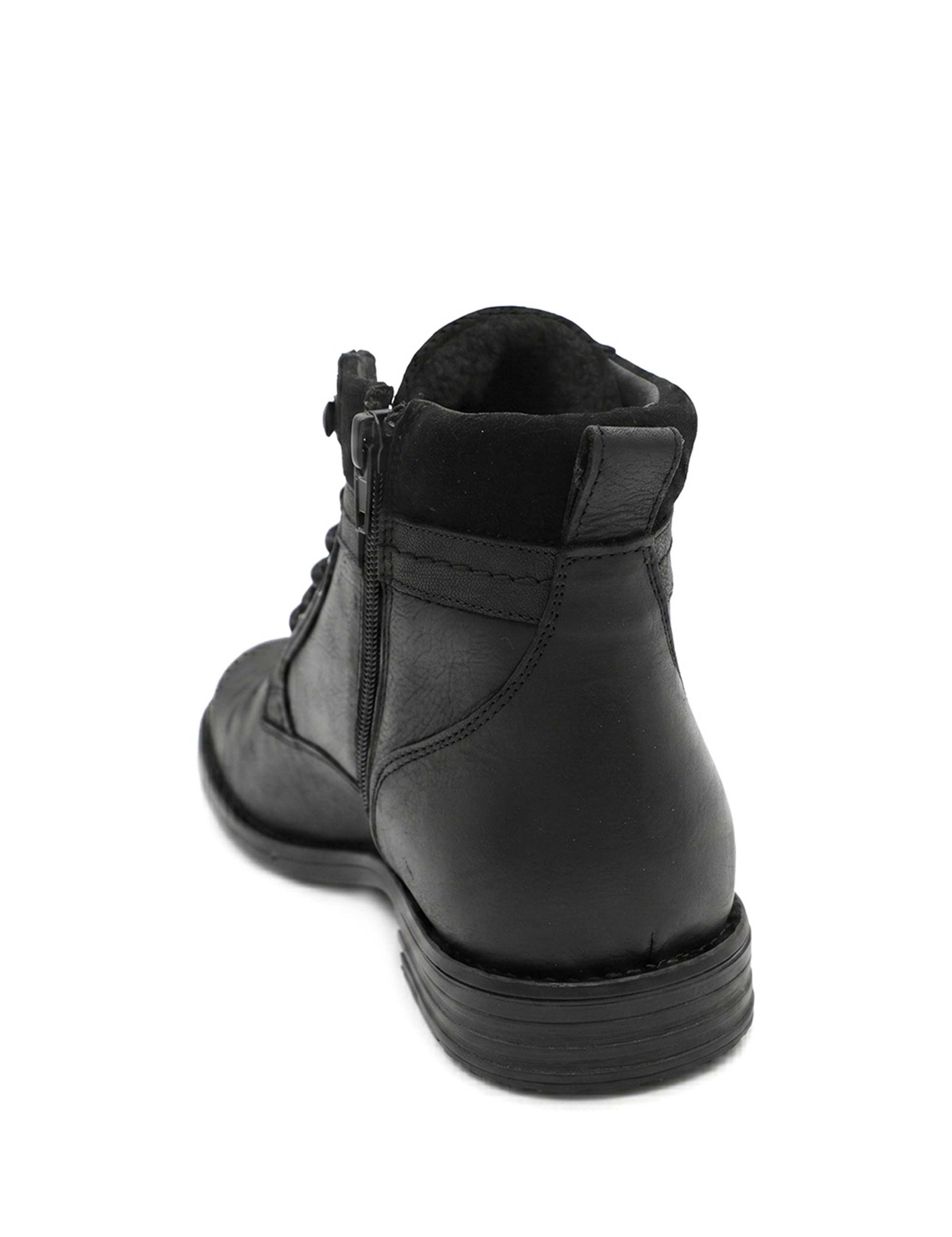 Leather Lace Up Casual Boots 4 of 6