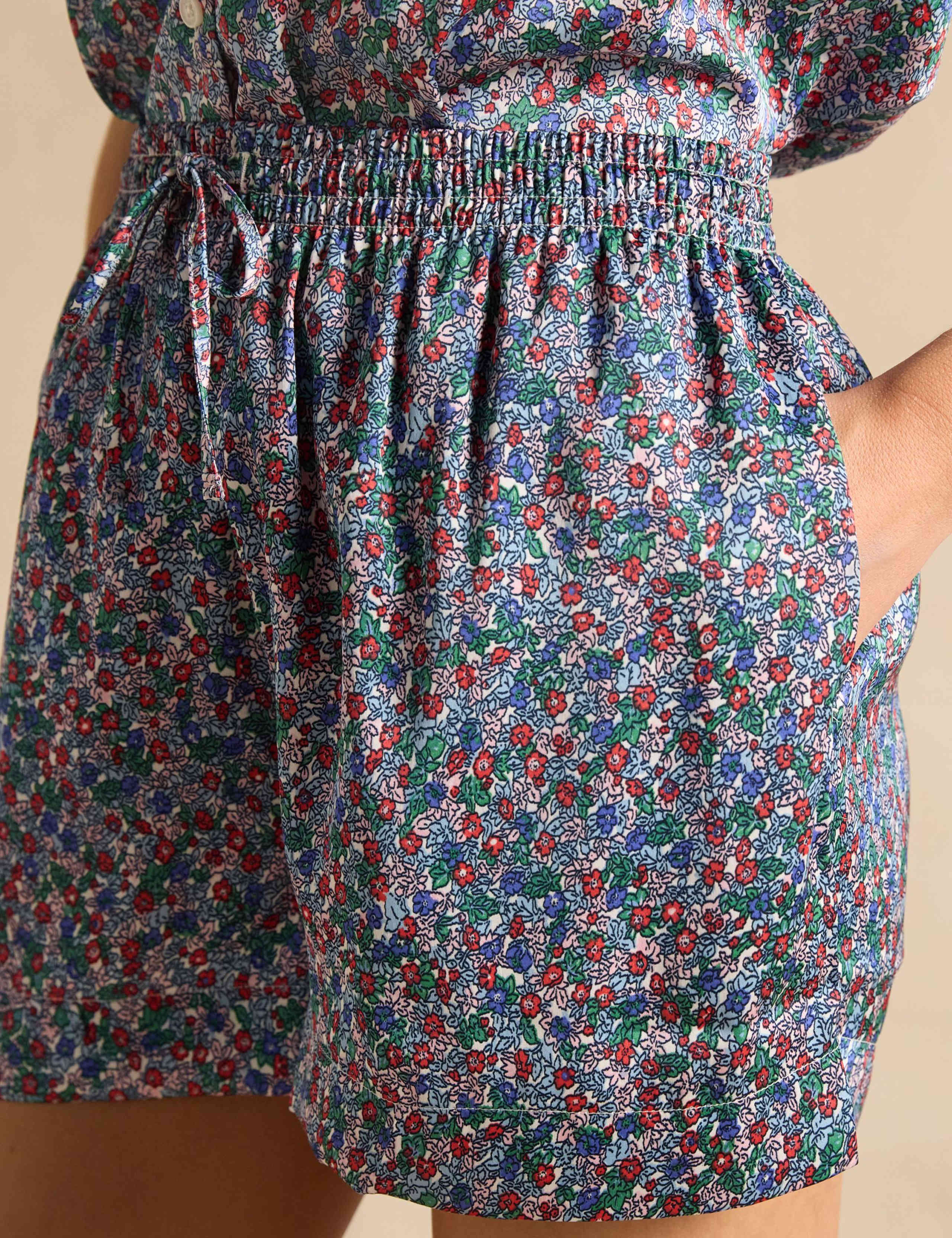 Satin Floral Shortie Set 7 of 8