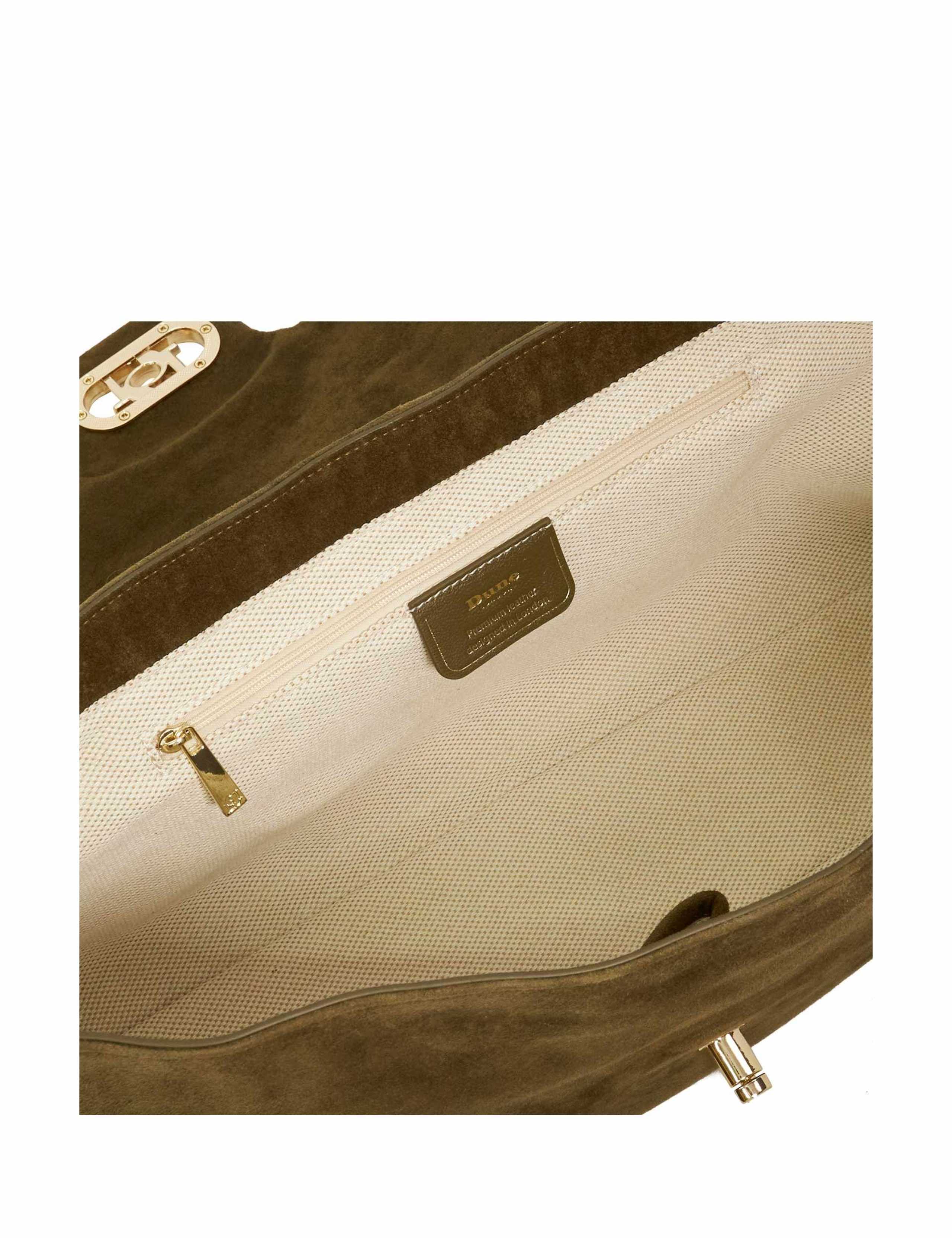 Suede Quilted Shoulder Bag 5 of 6