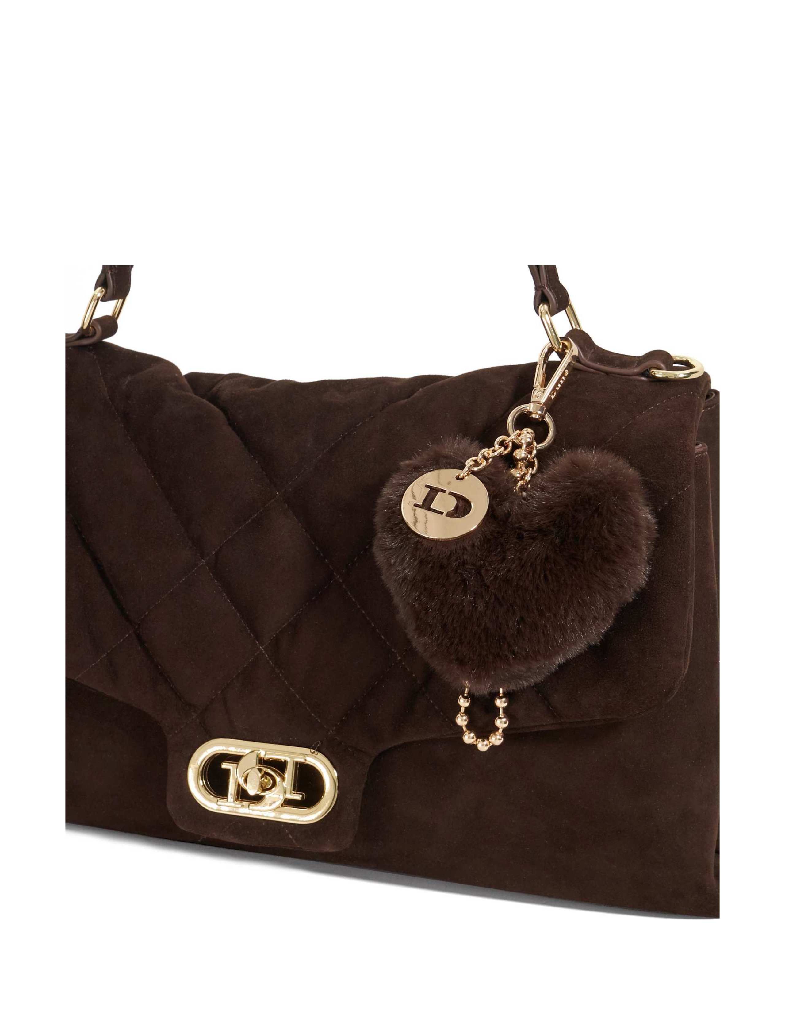 Suede Quilted Shoulder Bag 3 of 6