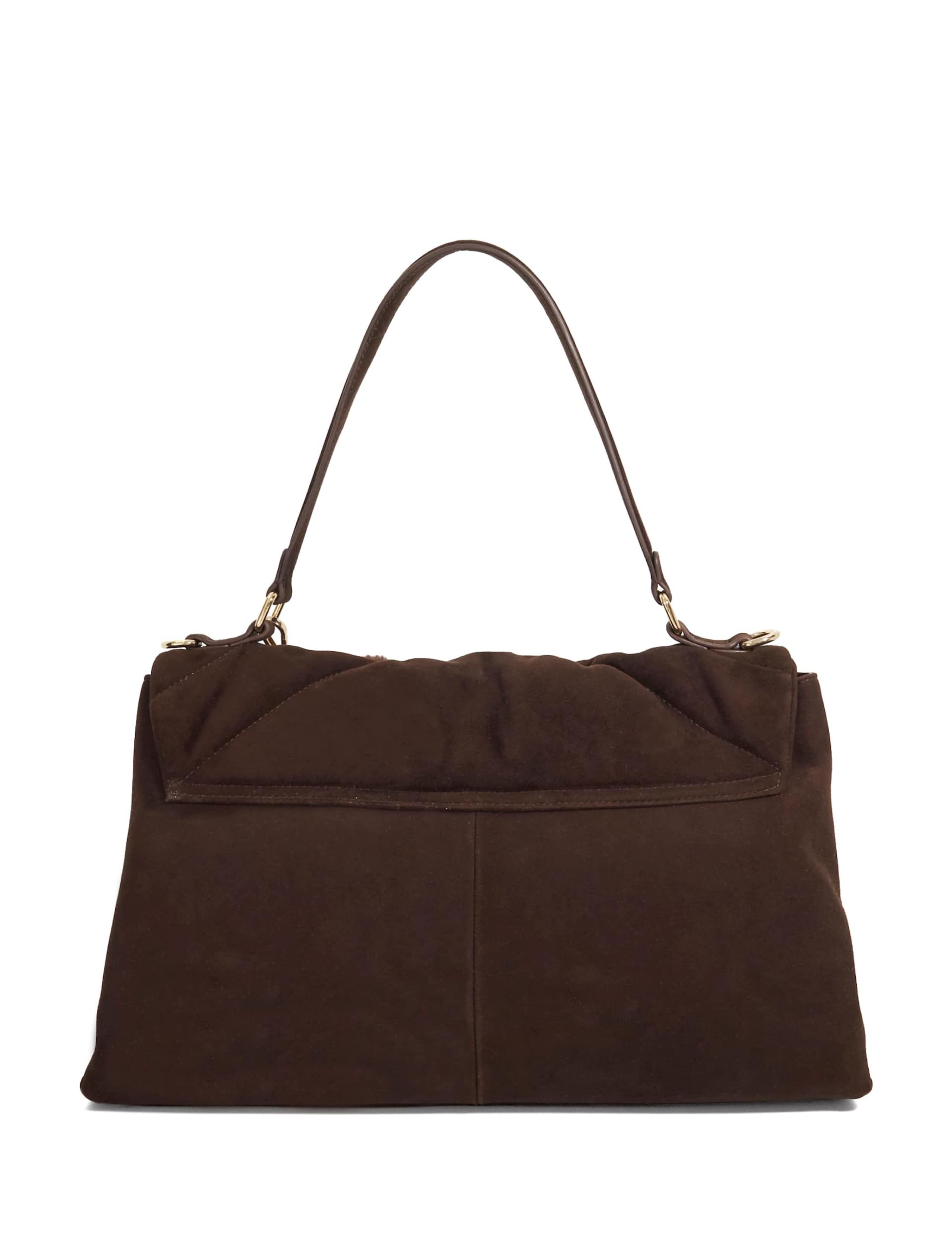 Suede Quilted Shoulder Bag 5 of 6