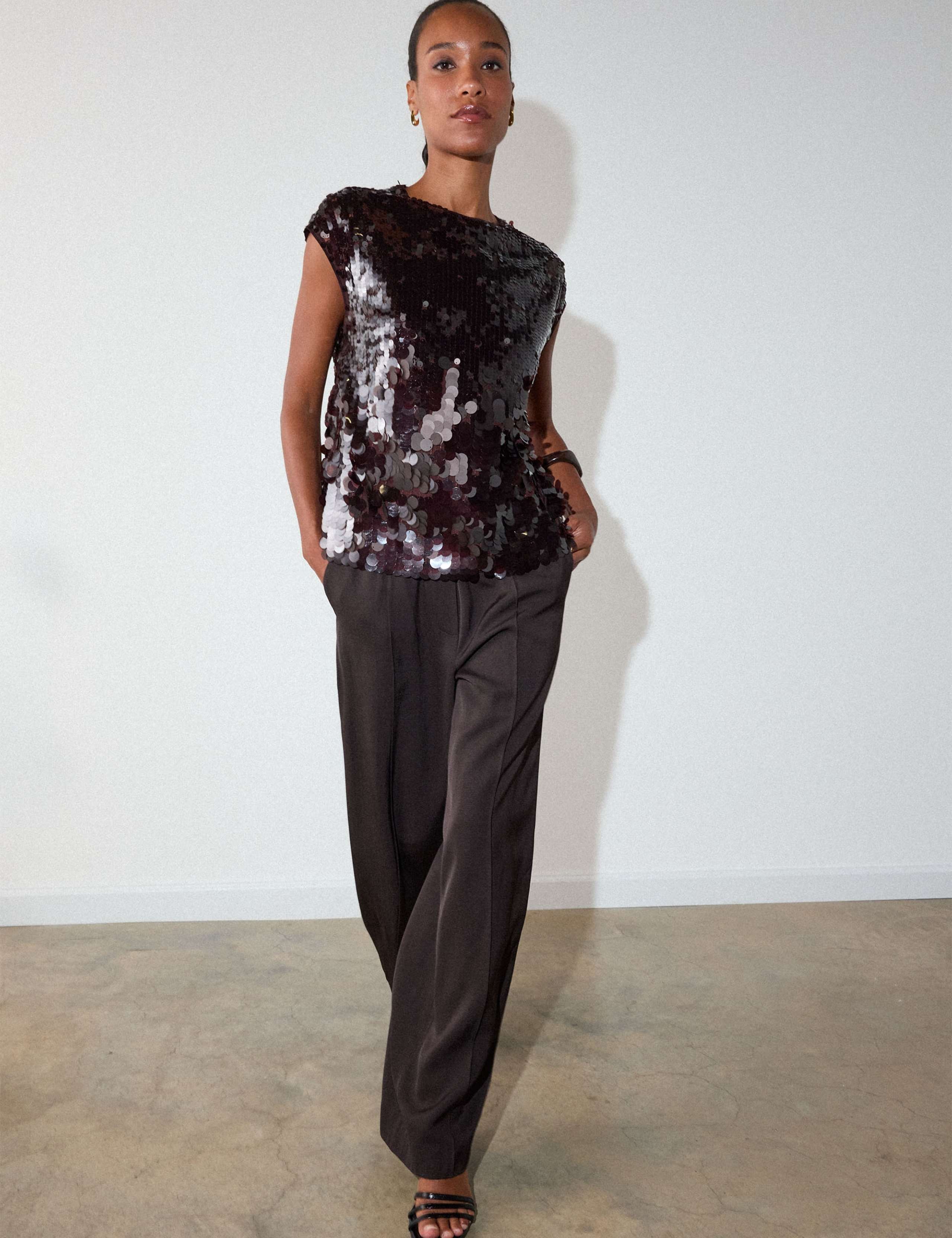 Sequin Cap Sleeve Top 6 of 6