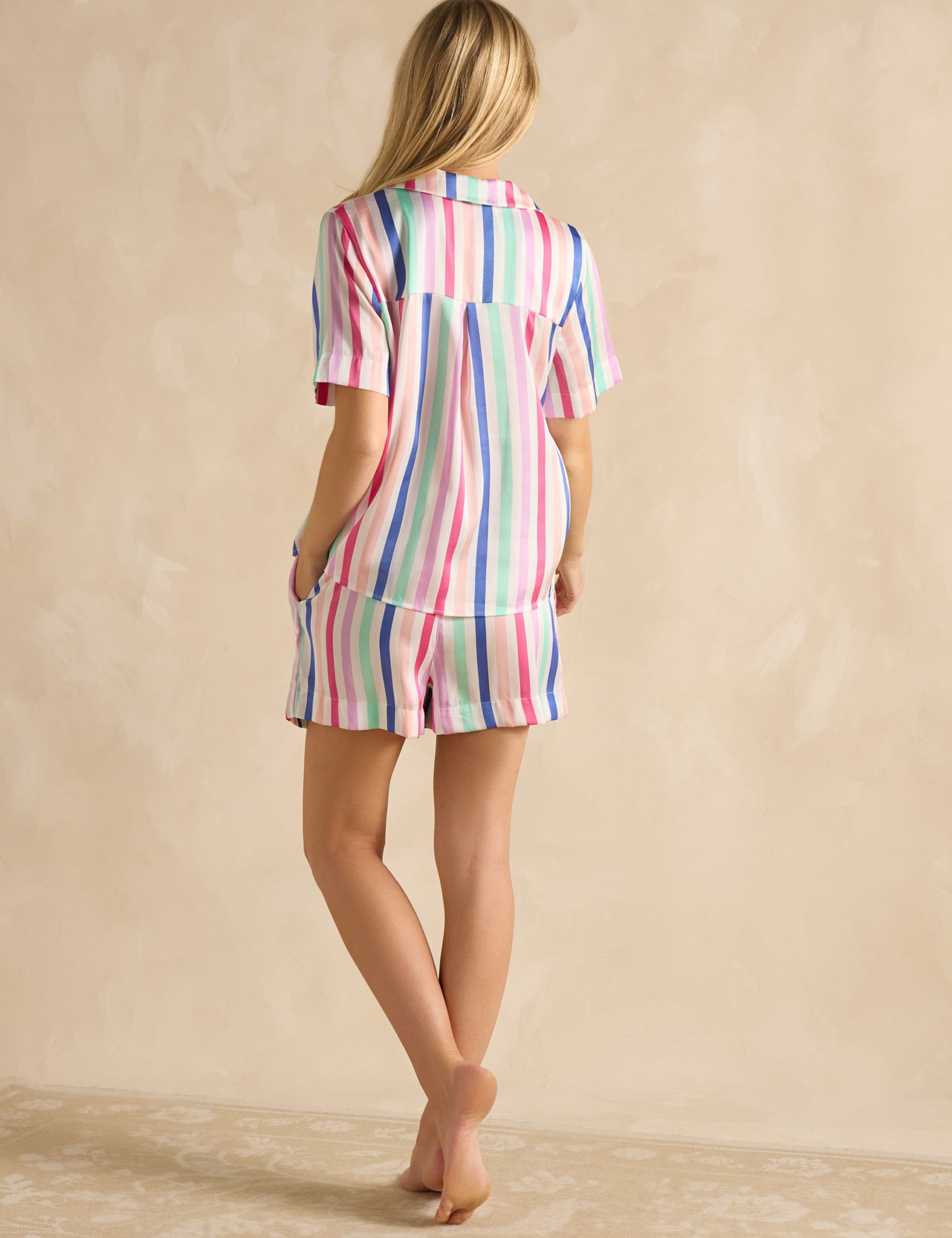 Satin Striped Shortie Set 4 of 6