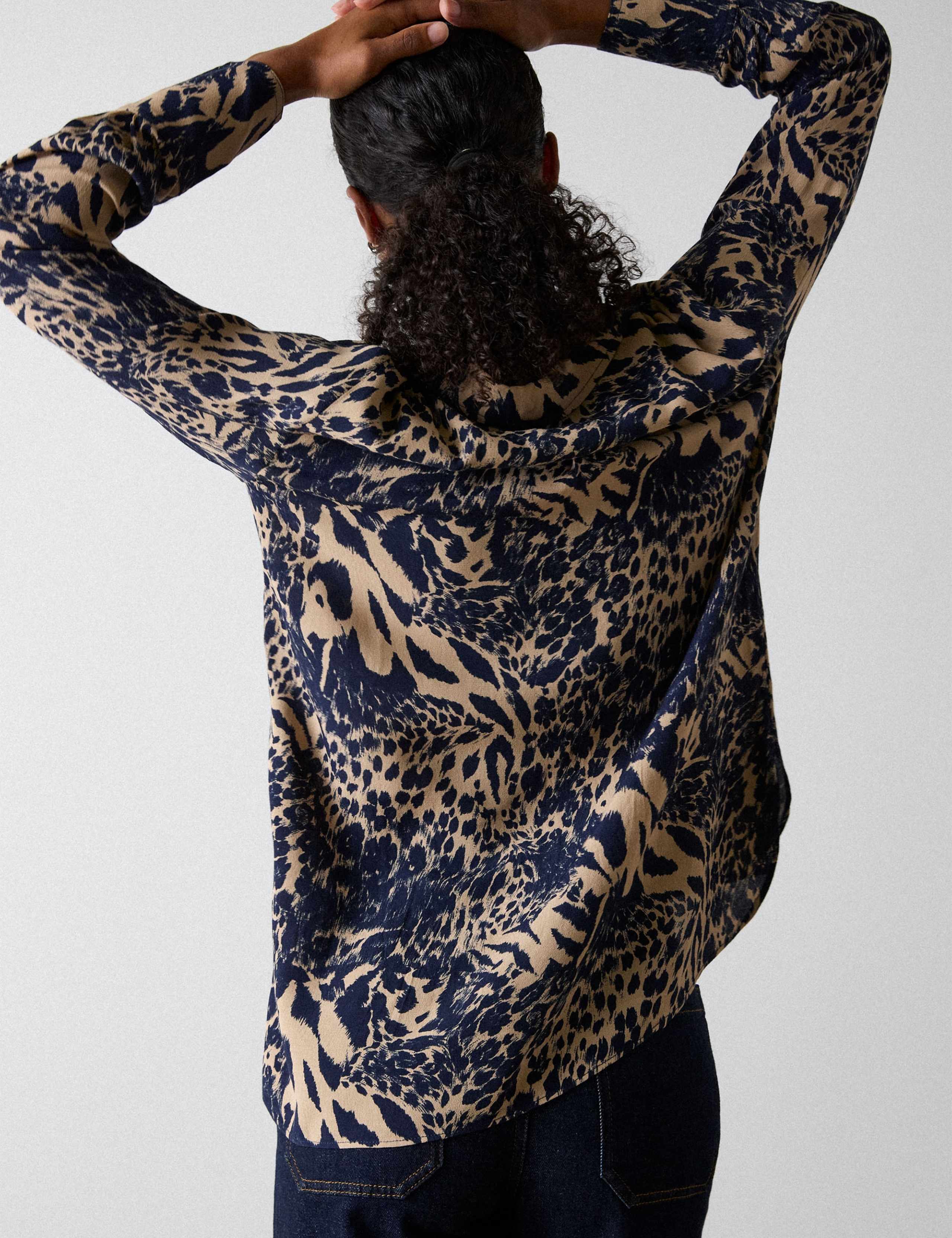 Animal Print Button Through Shirt 4 of 5