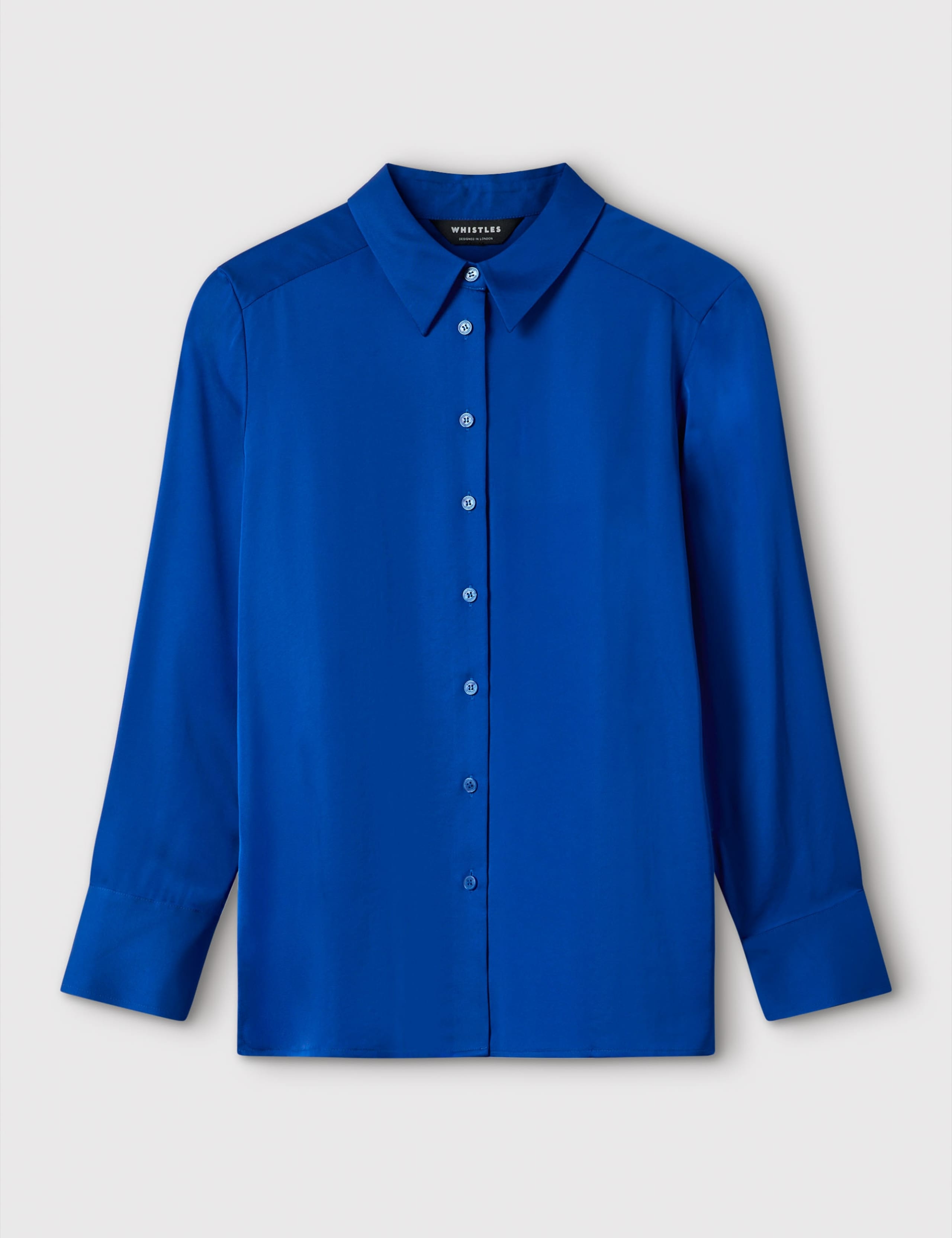 Satin Collared Button Through Shirt 2 of 5