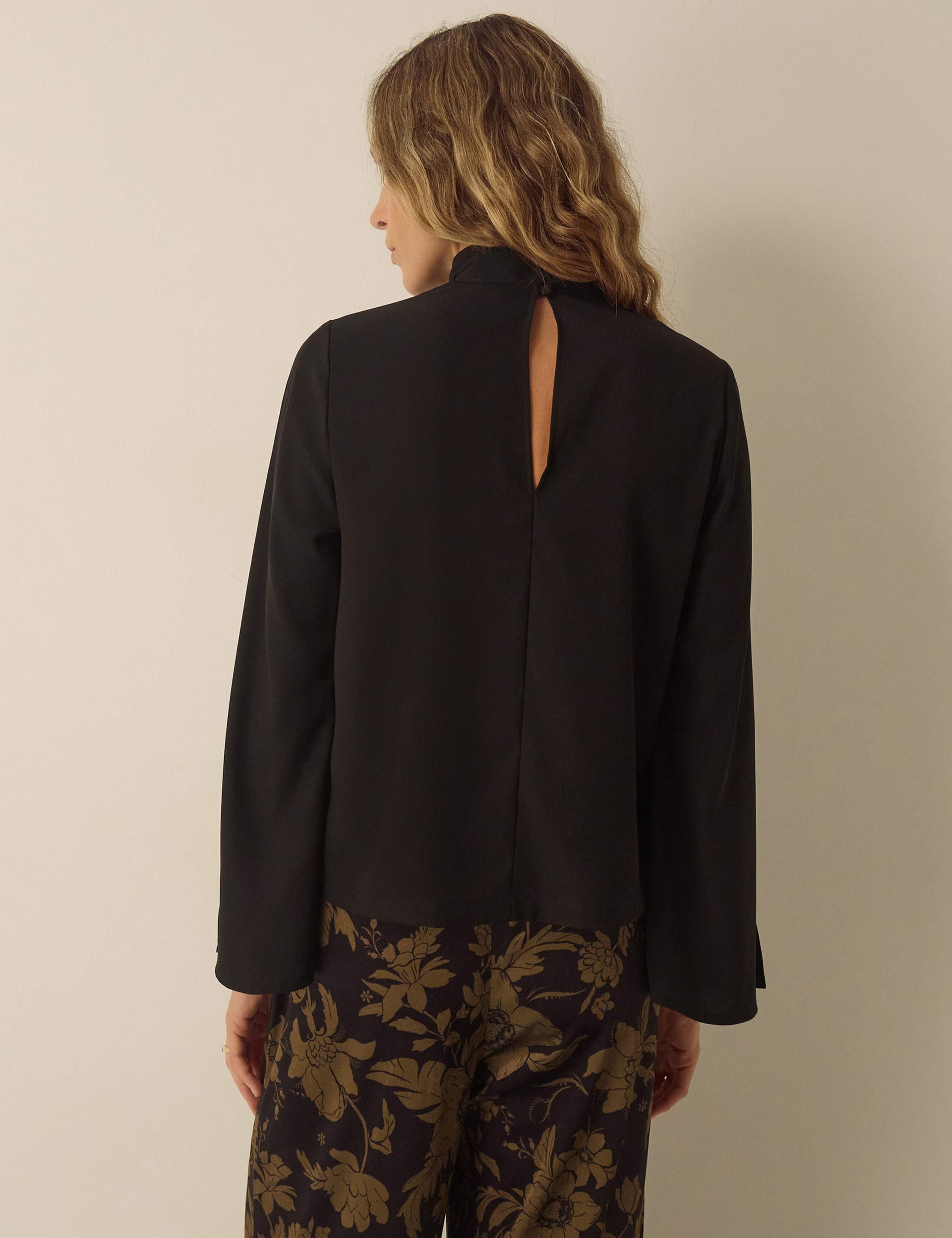 Velvet Printed Wide Leg Trousers 3 of 4