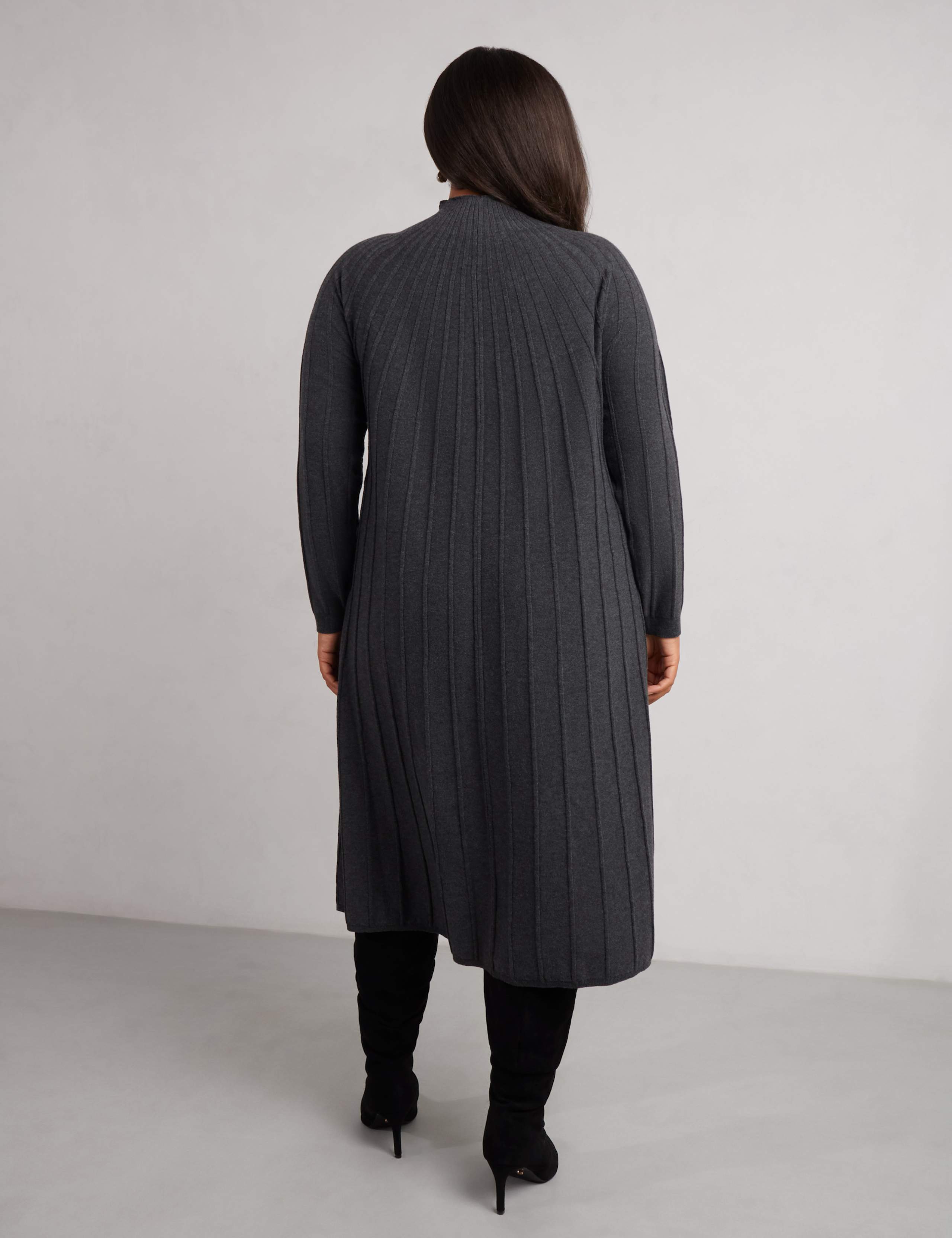 Ribbed Midi Jumper Dress 3 of 4