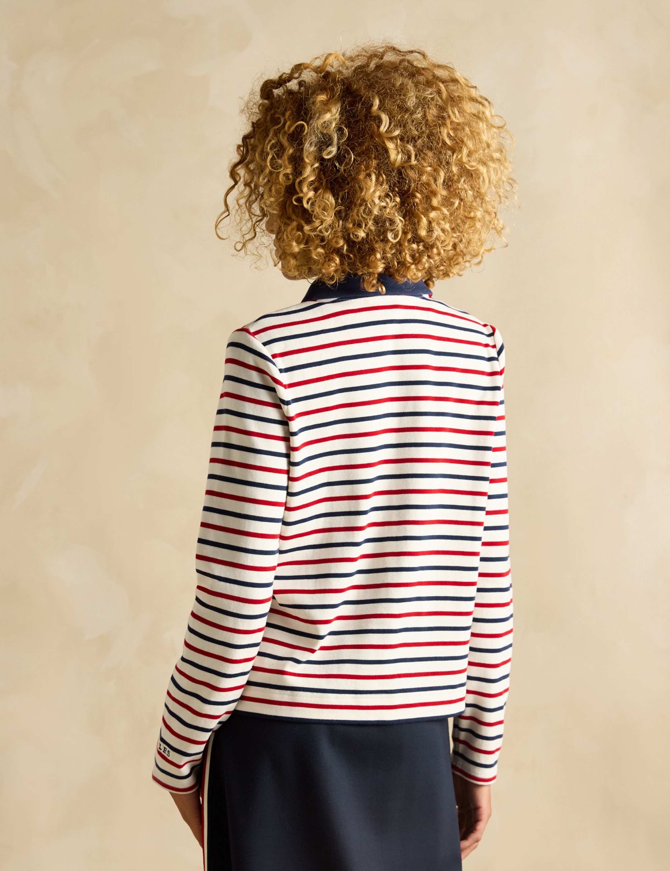 Pure Cotton Striped Collared Cardigan 4 of 7