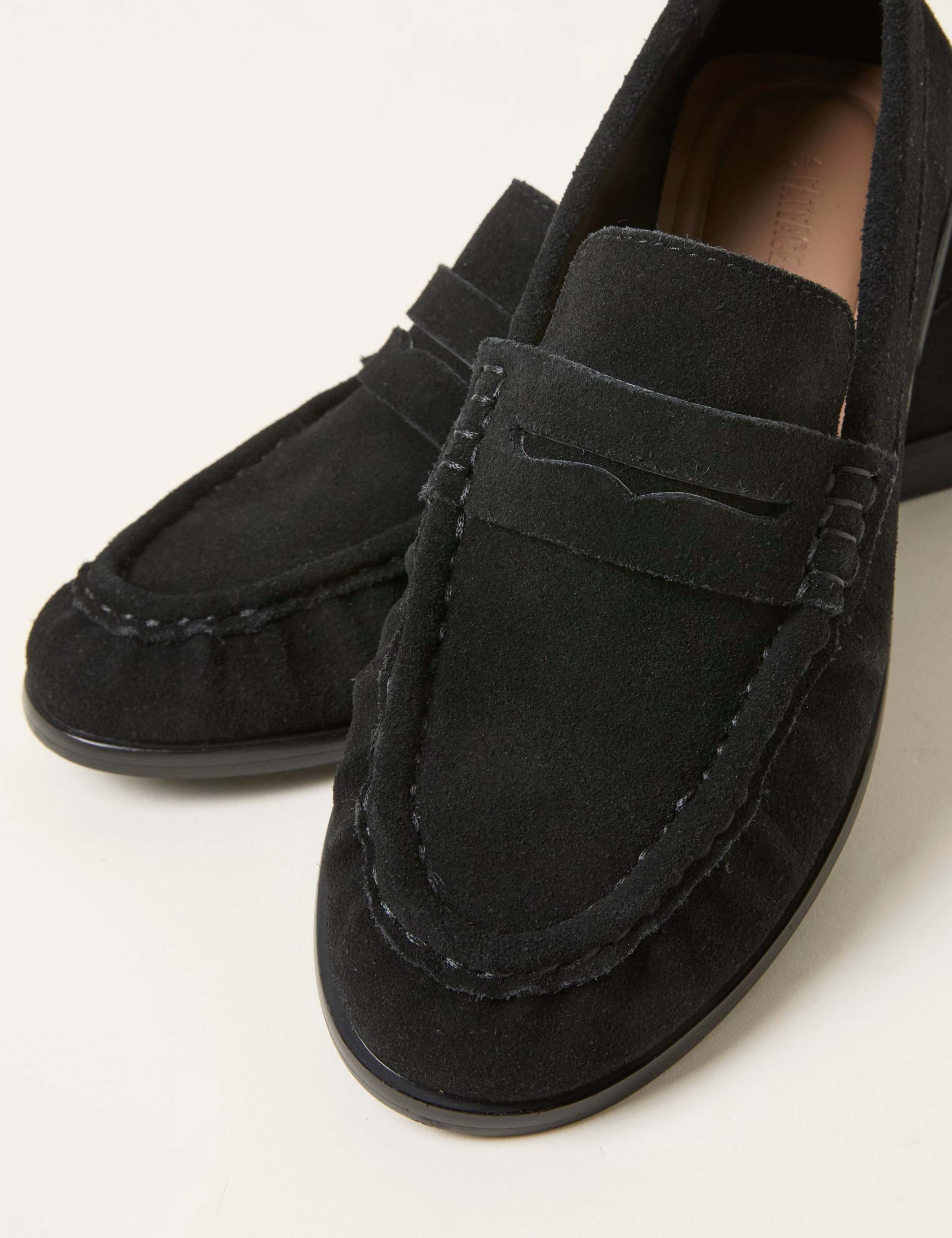 Suede Slip On Flat Loafers 3 of 4