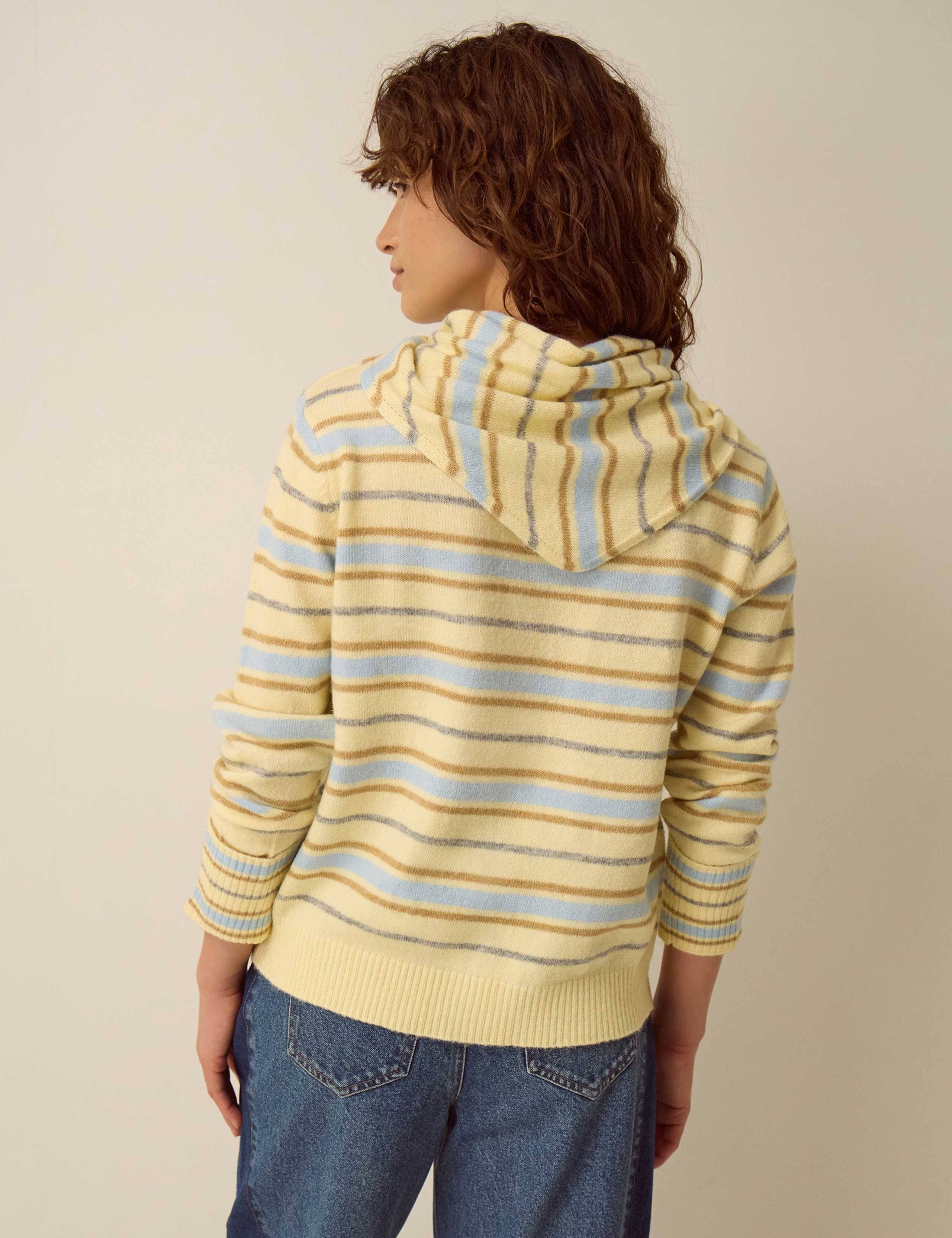 Crew Neck Striped Cardigan 3 of 4