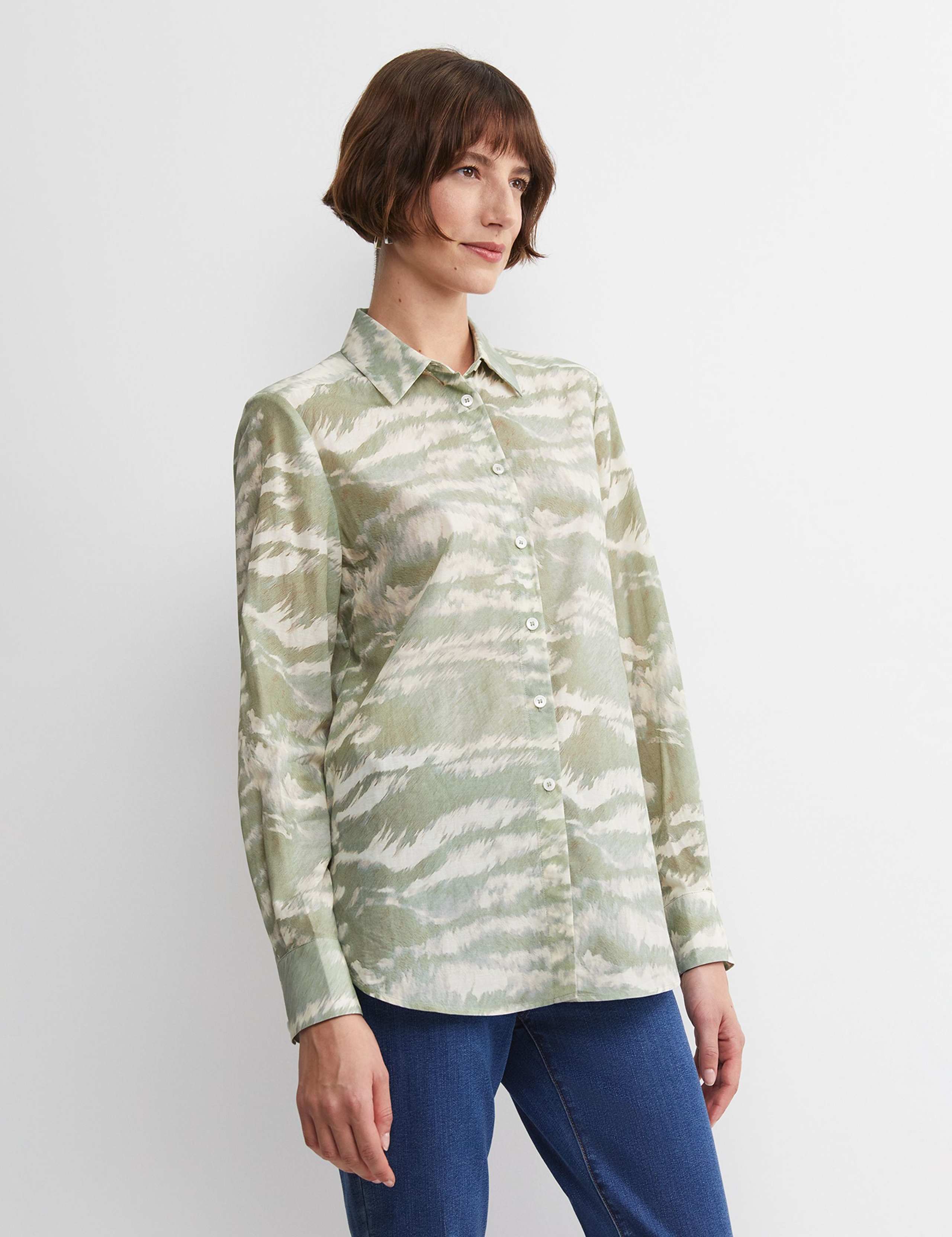 Cotton Rich Printed Collared Shirt 3 of 6