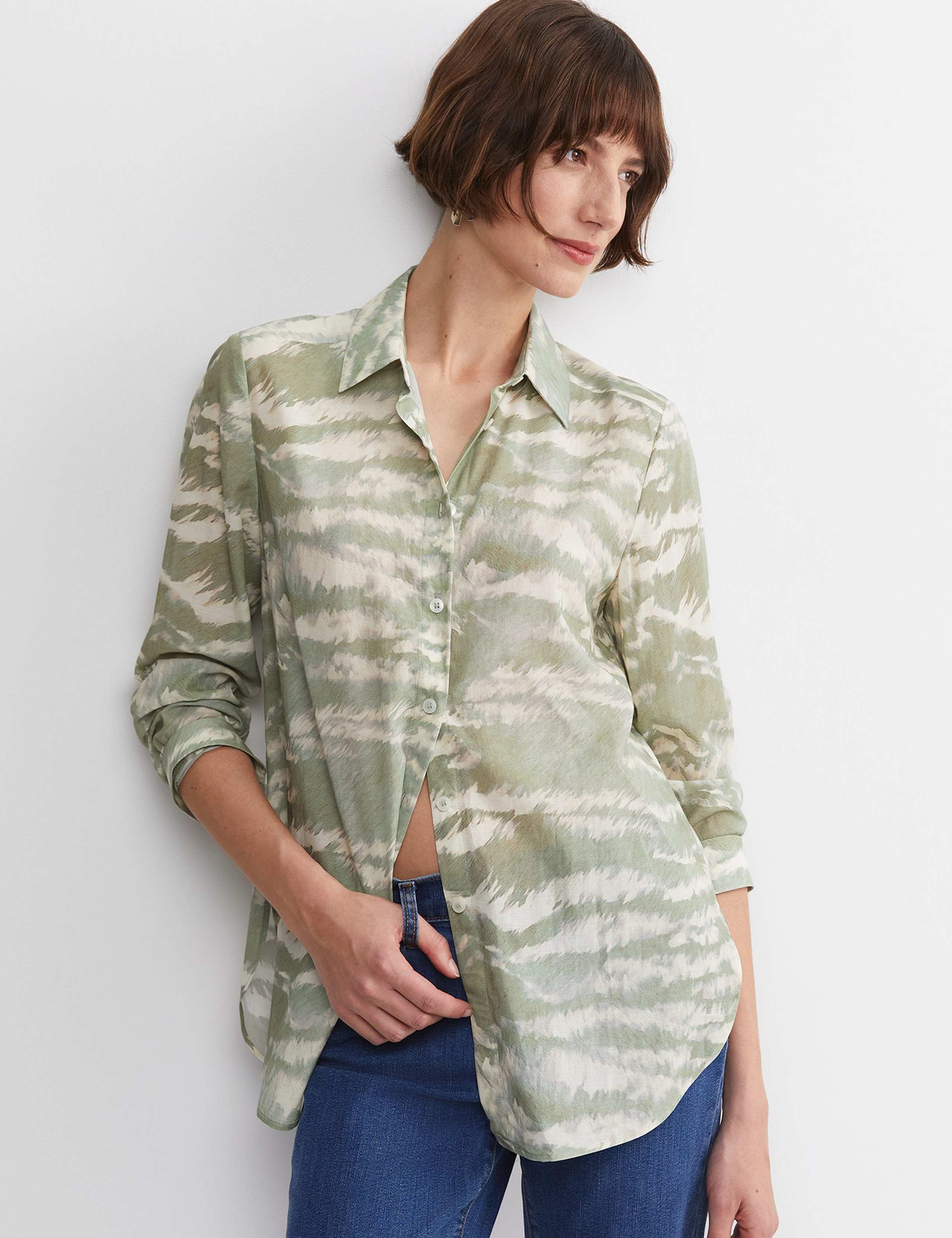 Cotton Rich Printed Collared Shirt 4 of 6