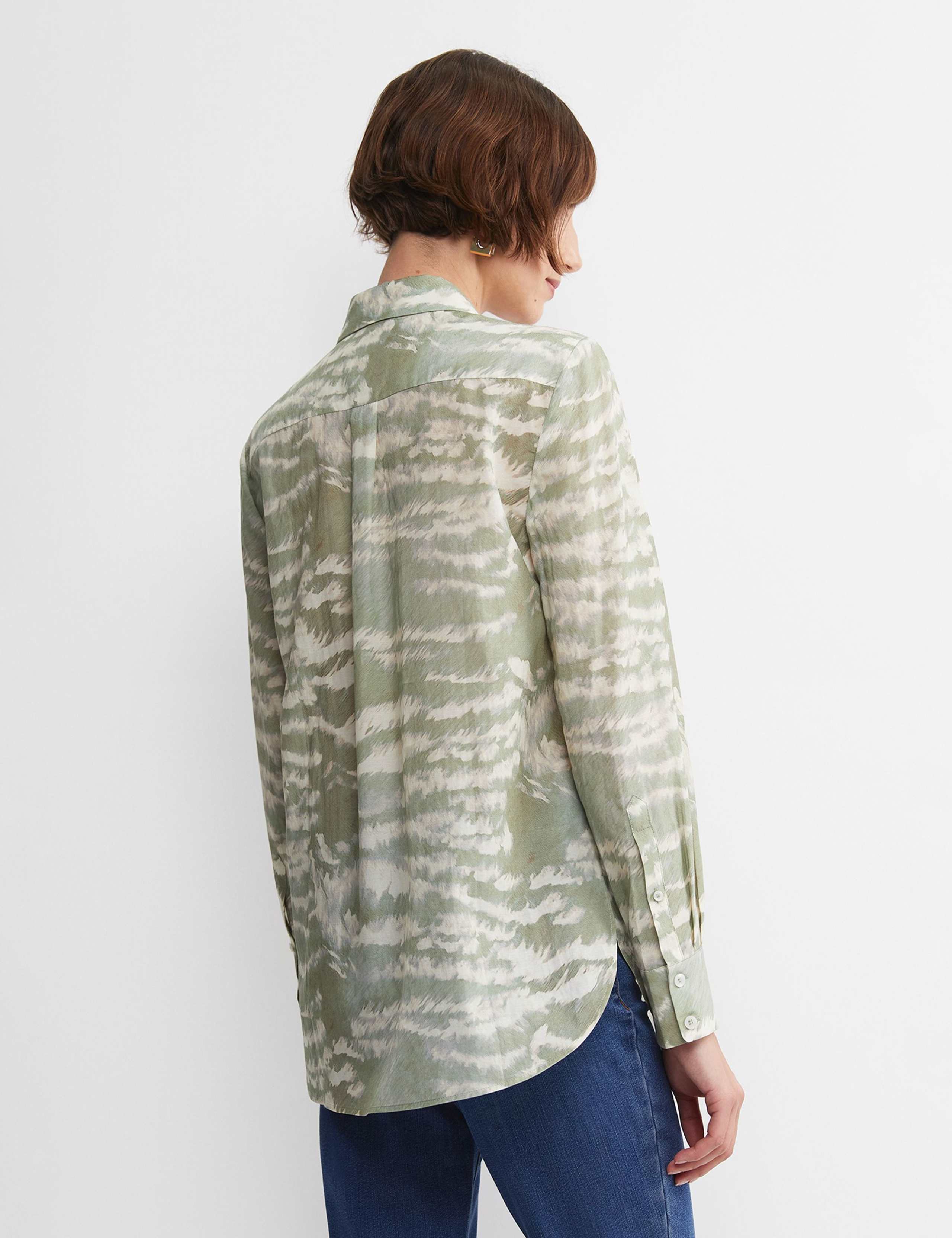 Cotton Rich Printed Collared Shirt 5 of 6