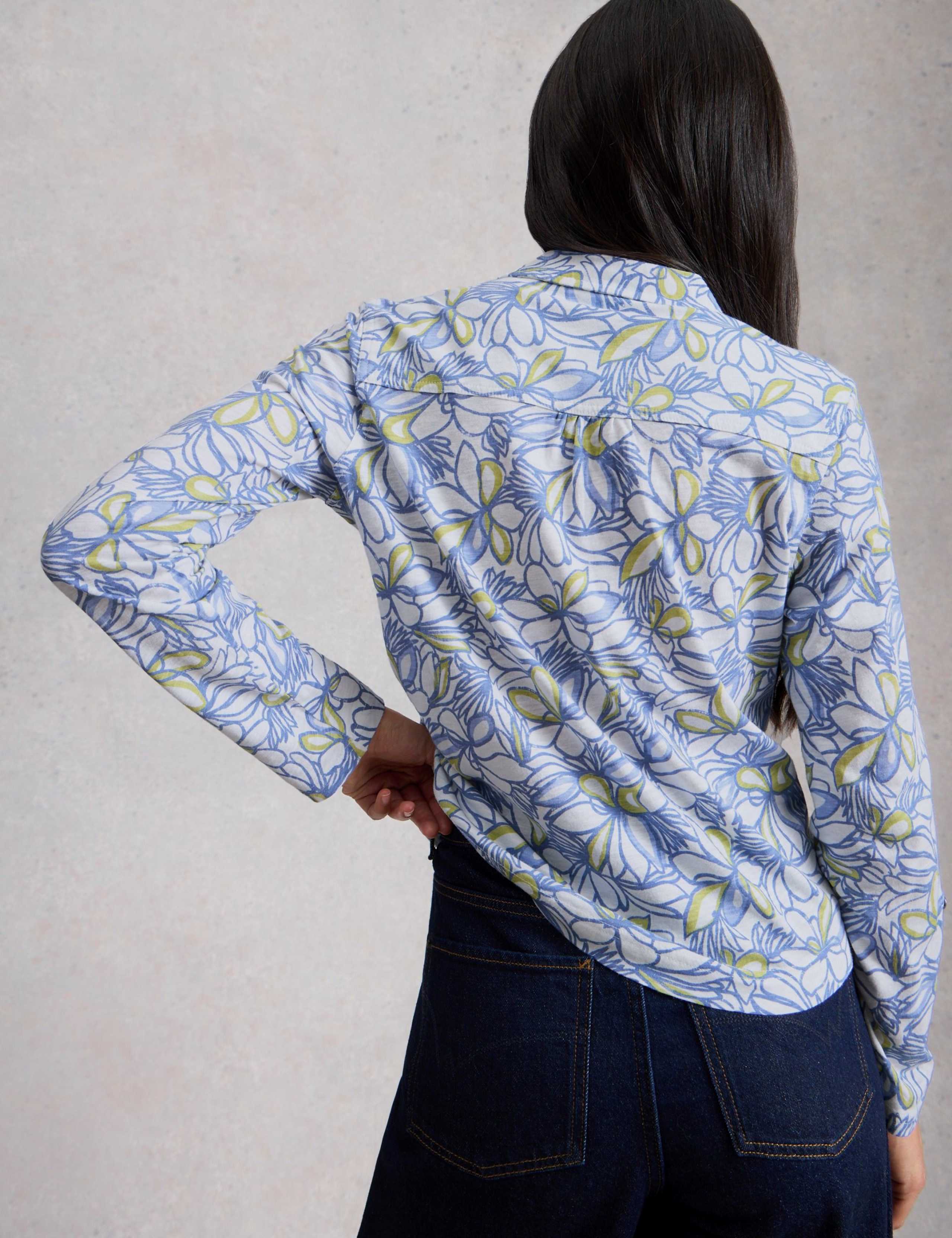 Pure Cotton Geometric Embroidered Shirt 5 of 6