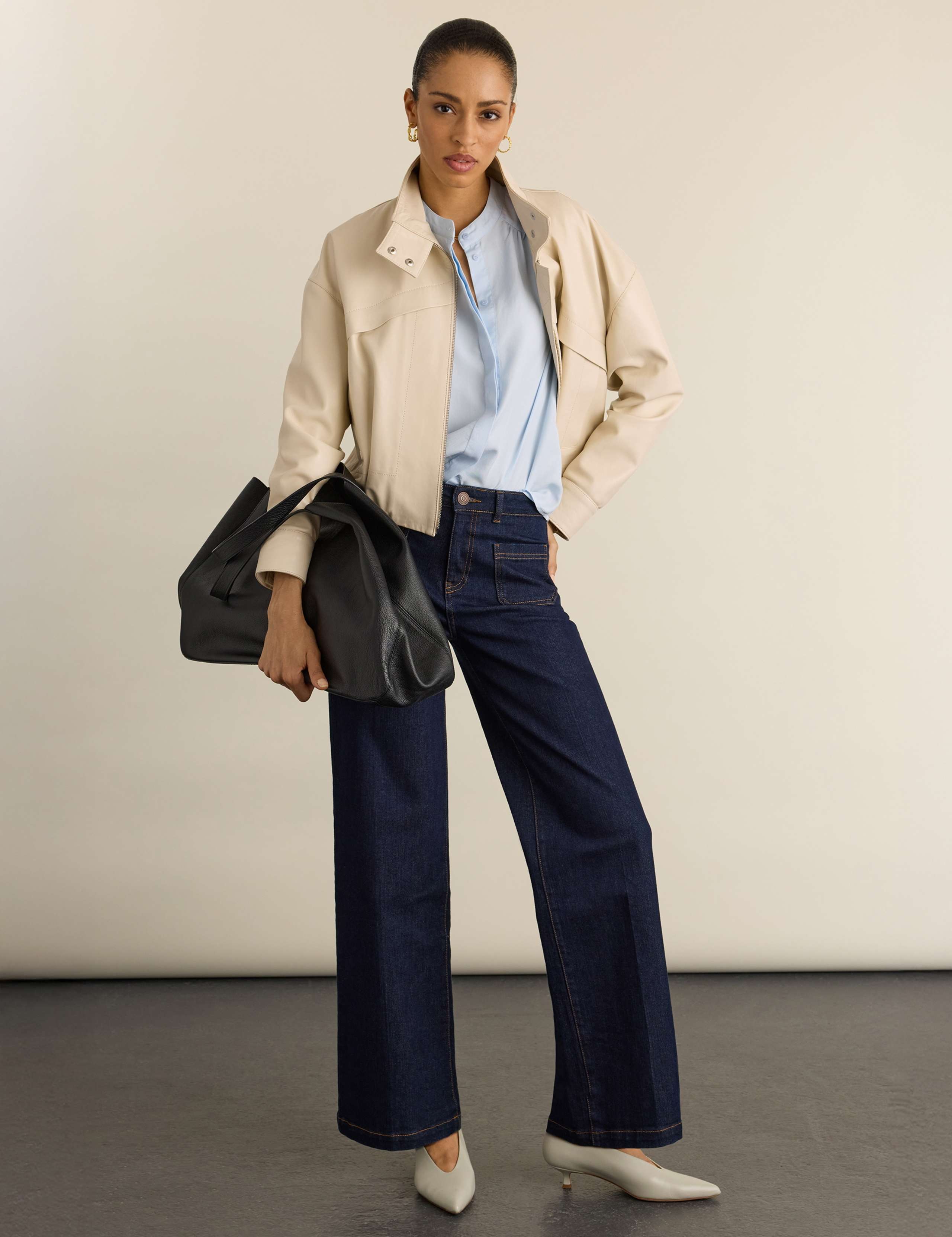 Pure Lyocell Stand Collar Blouse 4 of 5