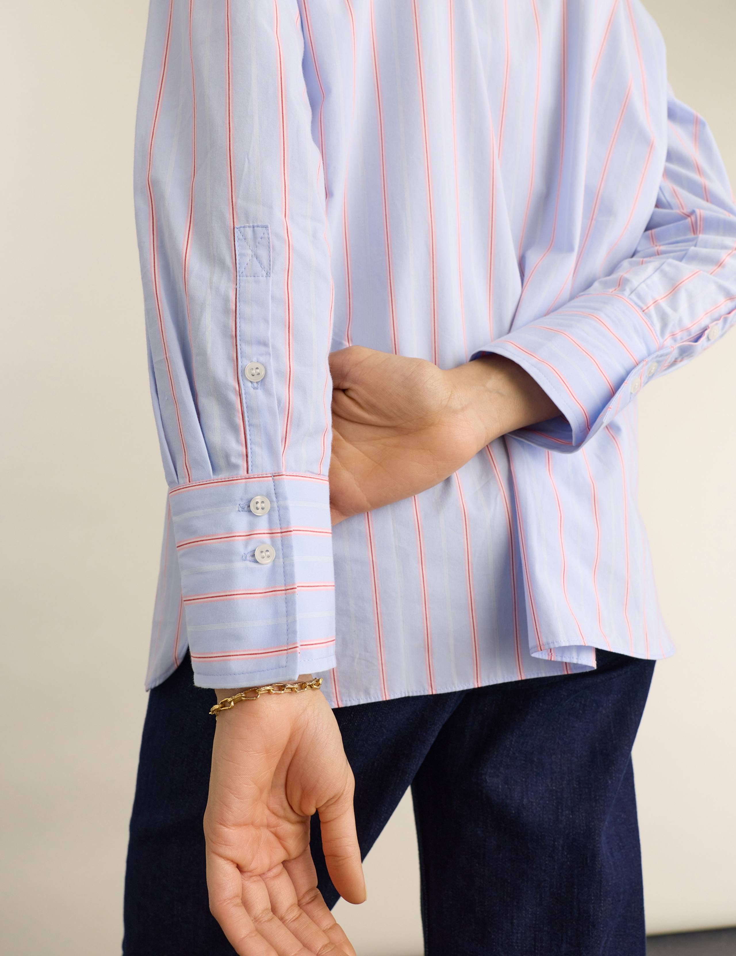 Pure Cotton Striped Button Through Shirt 5 of 5