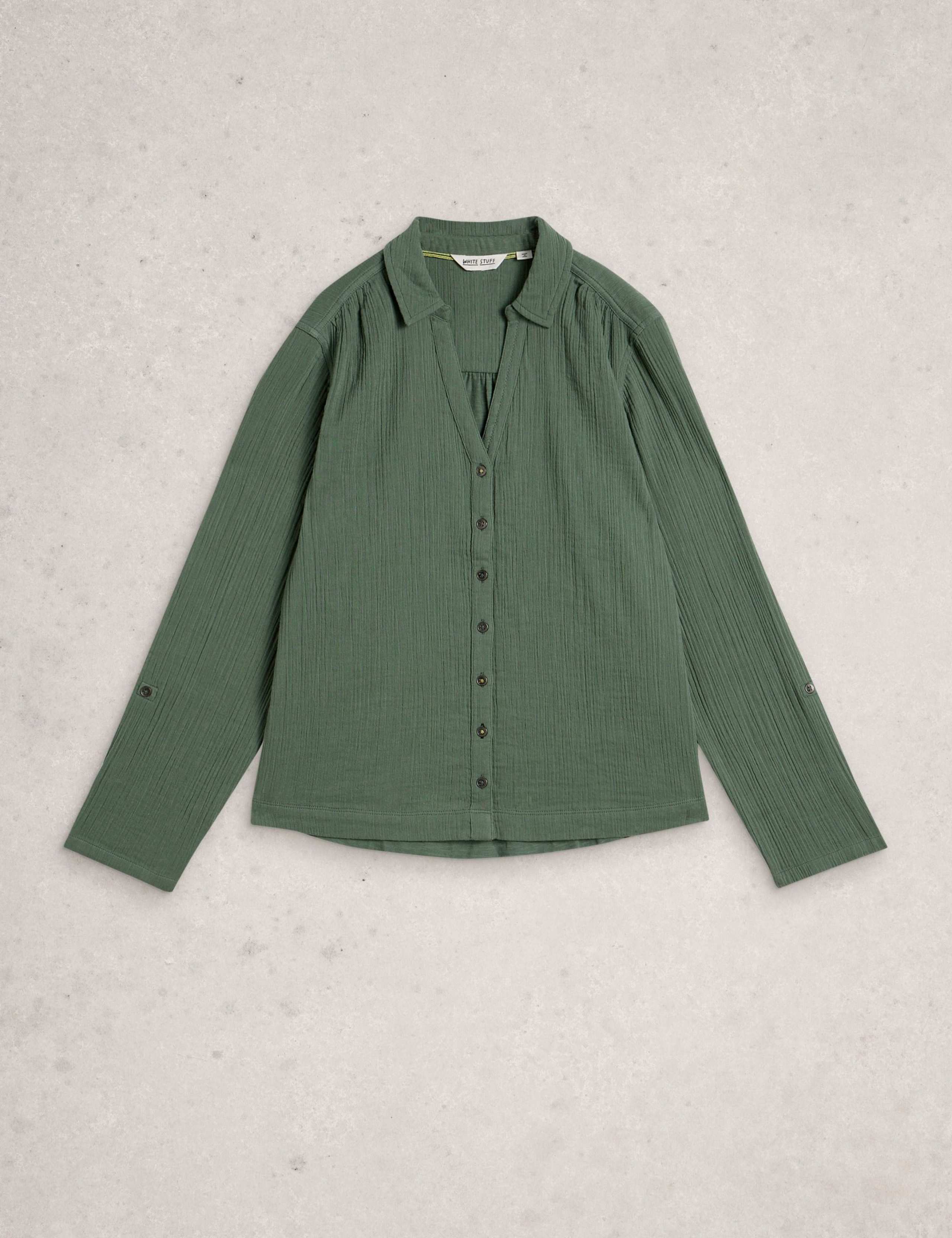 Pure Cotton Double Cloth Collared Shirt 2 of 6