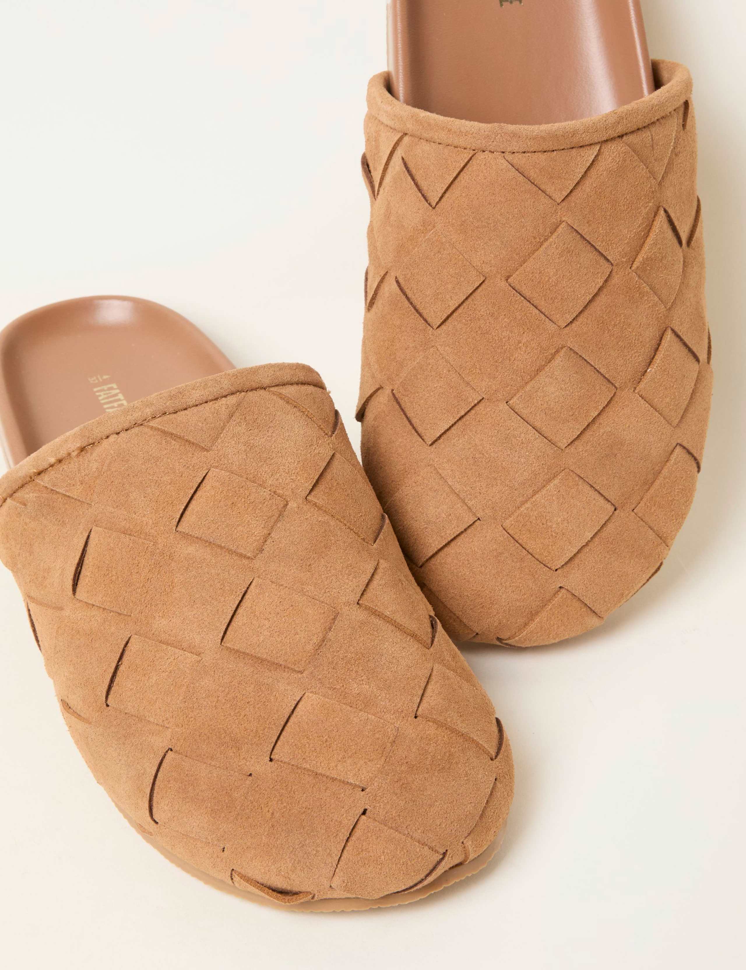 Suede Woven Mules 3 of 3