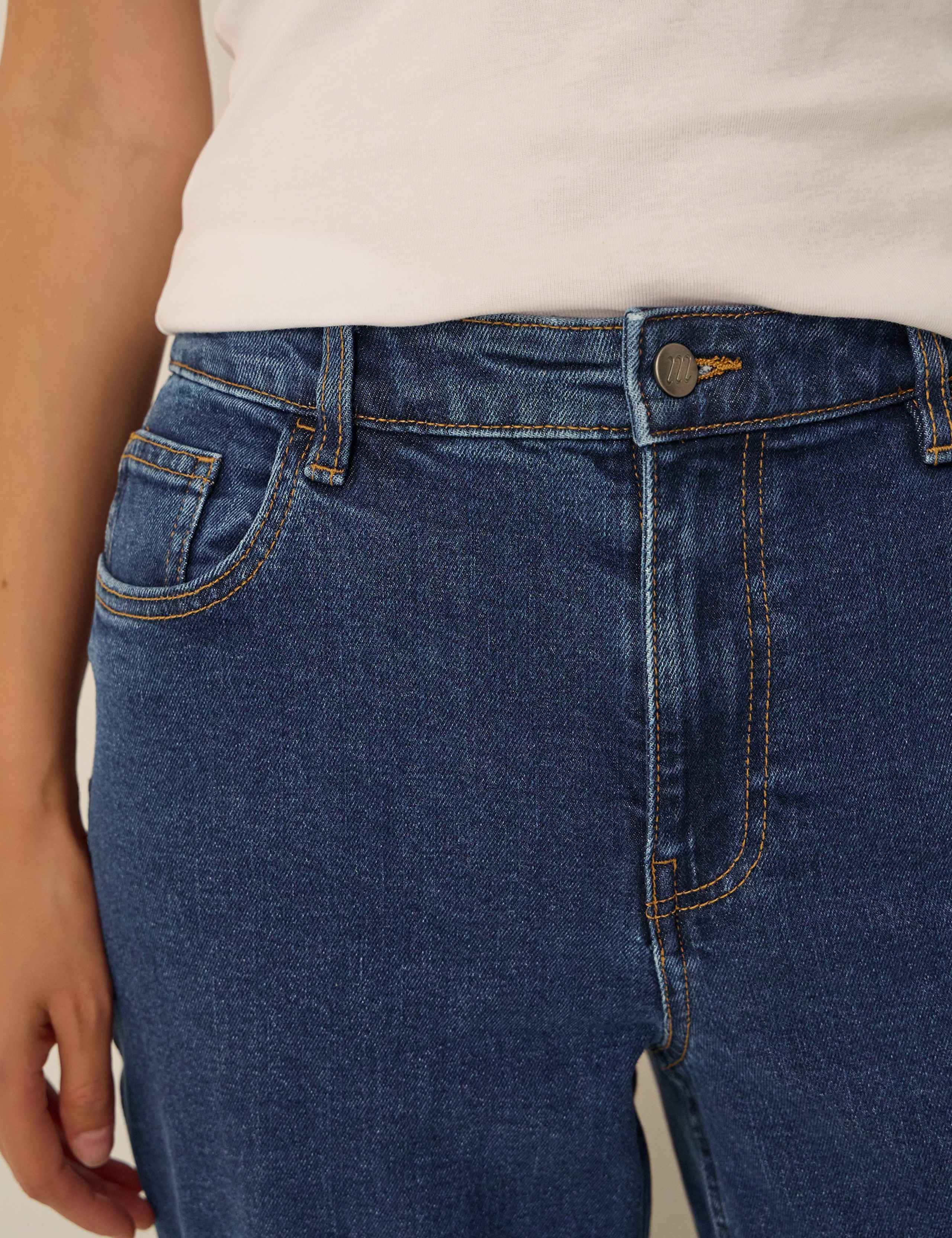 Straight Leg Turn Up Jeans 5 of 5