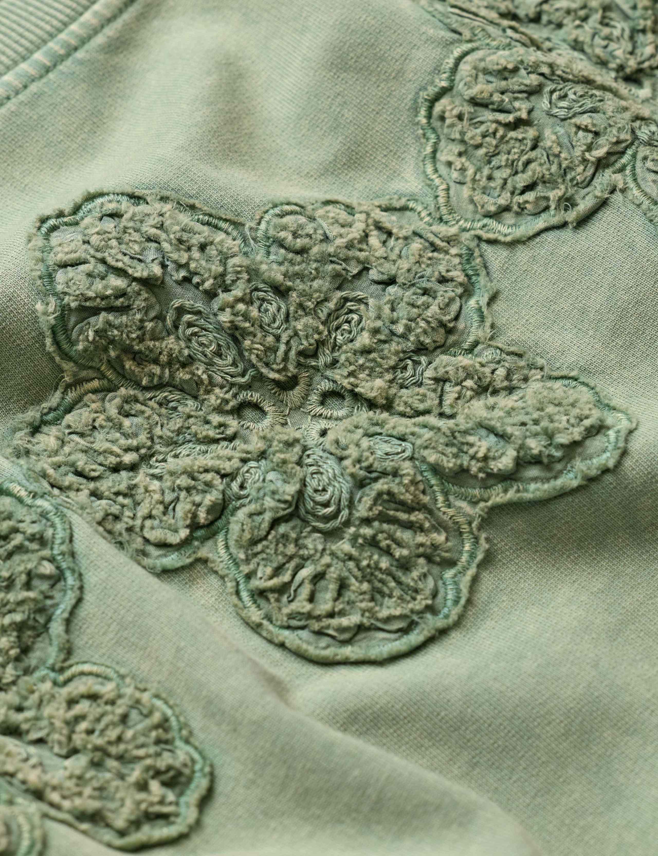 Pure Cotton Embroidered Floral Sweatshirt 7 of 7