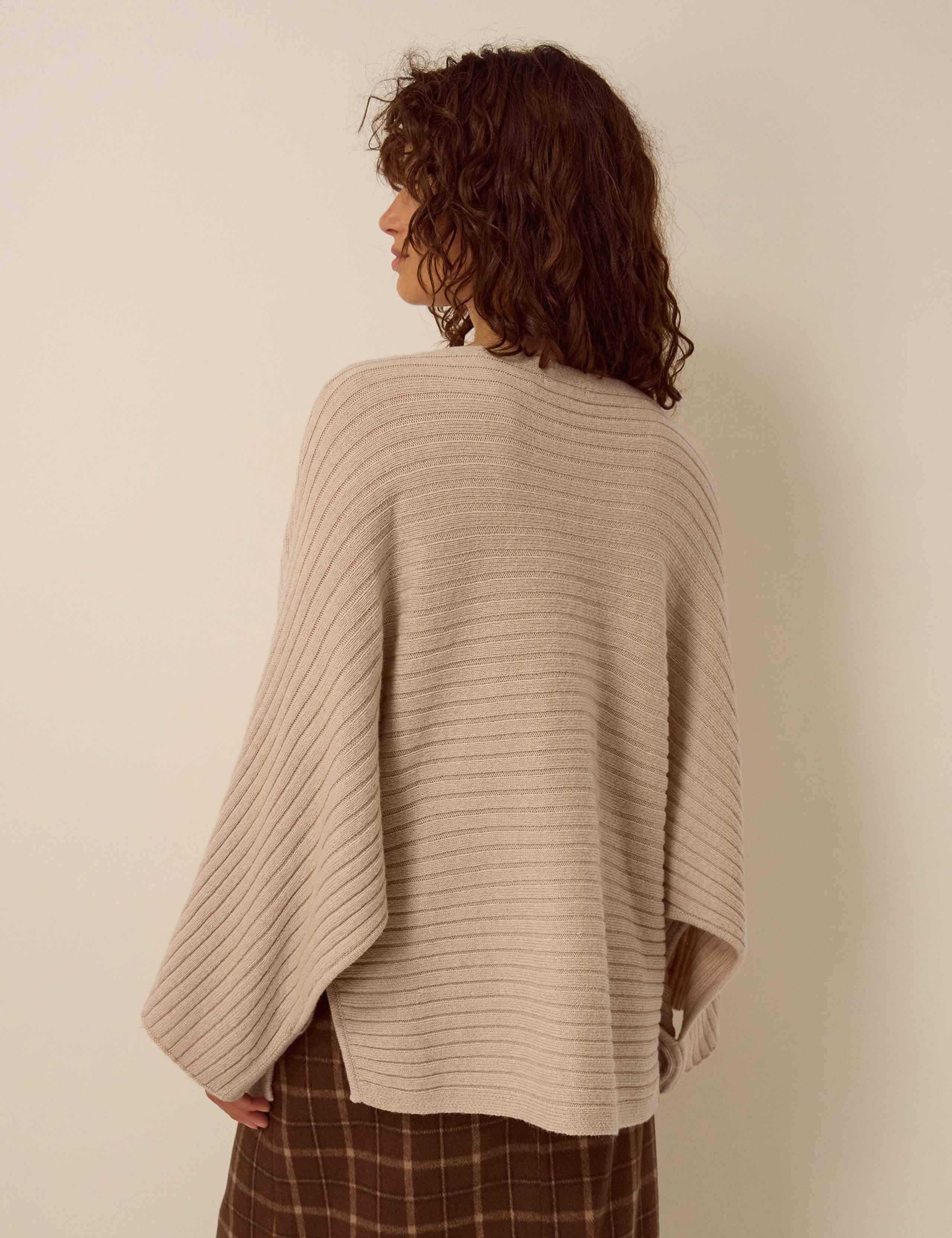 Wool Blend Funnel Neck Relaxed Jumper 3 of 5